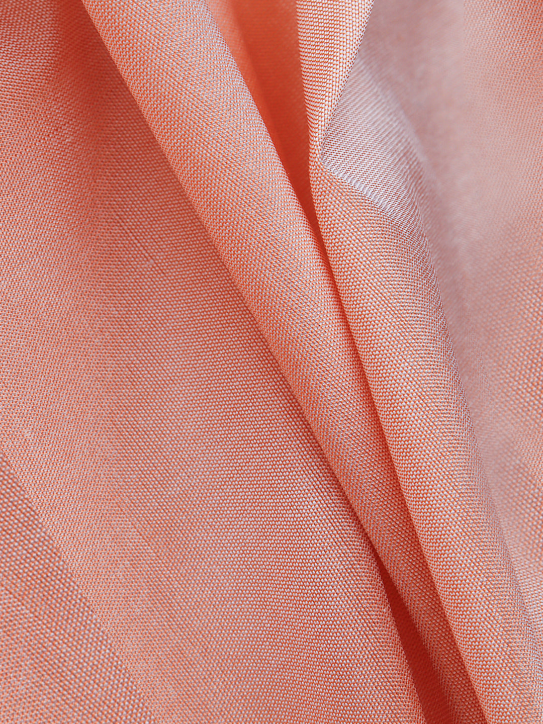 100% Silk Slubless Dupion Mens Shirting Fabric-Scallop Shell Colour