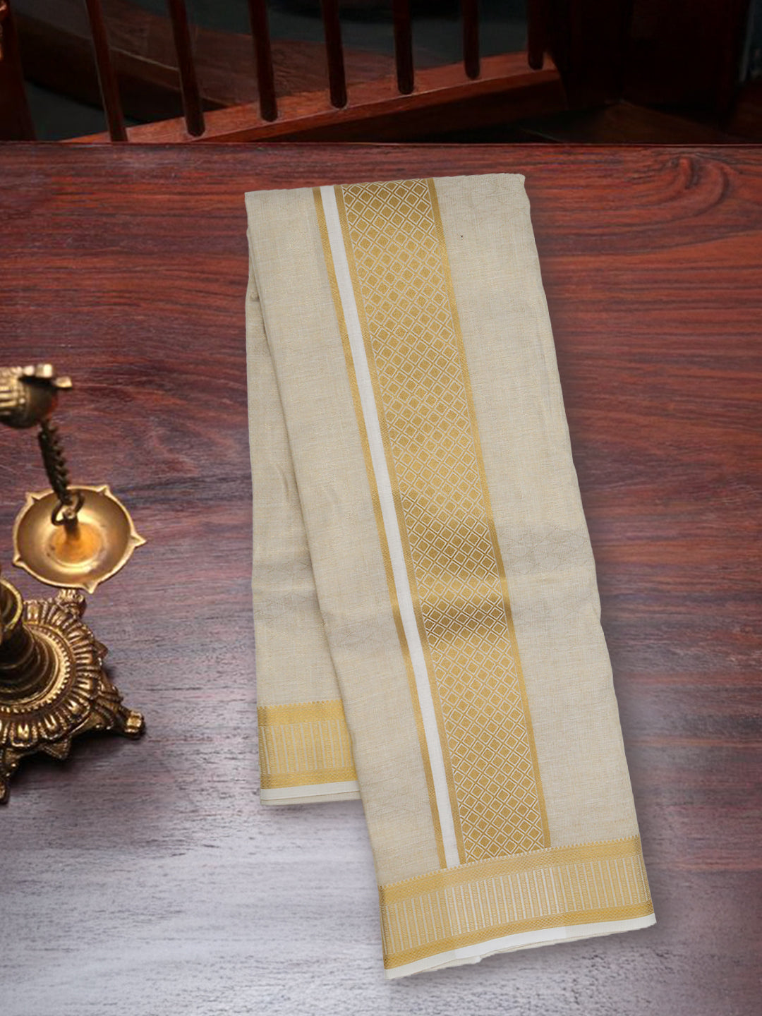 Men Tissue Gold Panchakacham with Angavasthram Set (9+5)