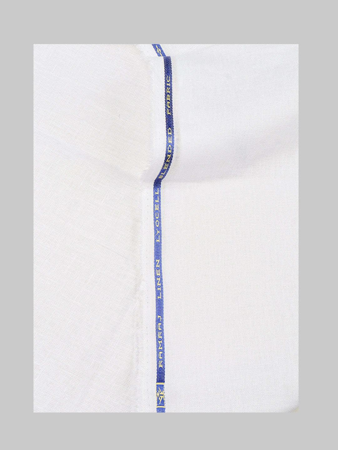 Men Premium Linen Lyocell Plain White Shirt Fabric