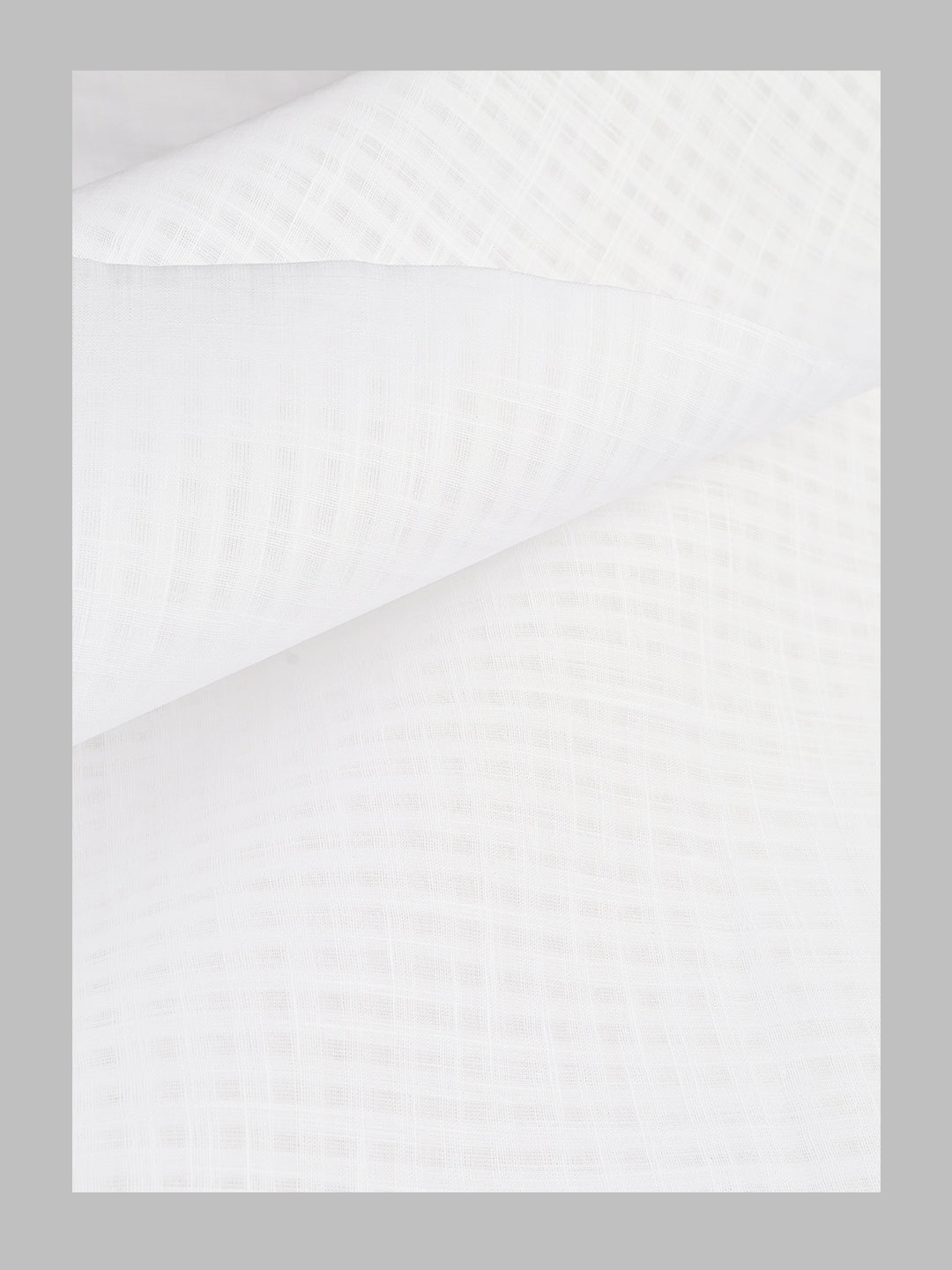 Men 100%Cotton Self Design Shirting Celebrity White C01
