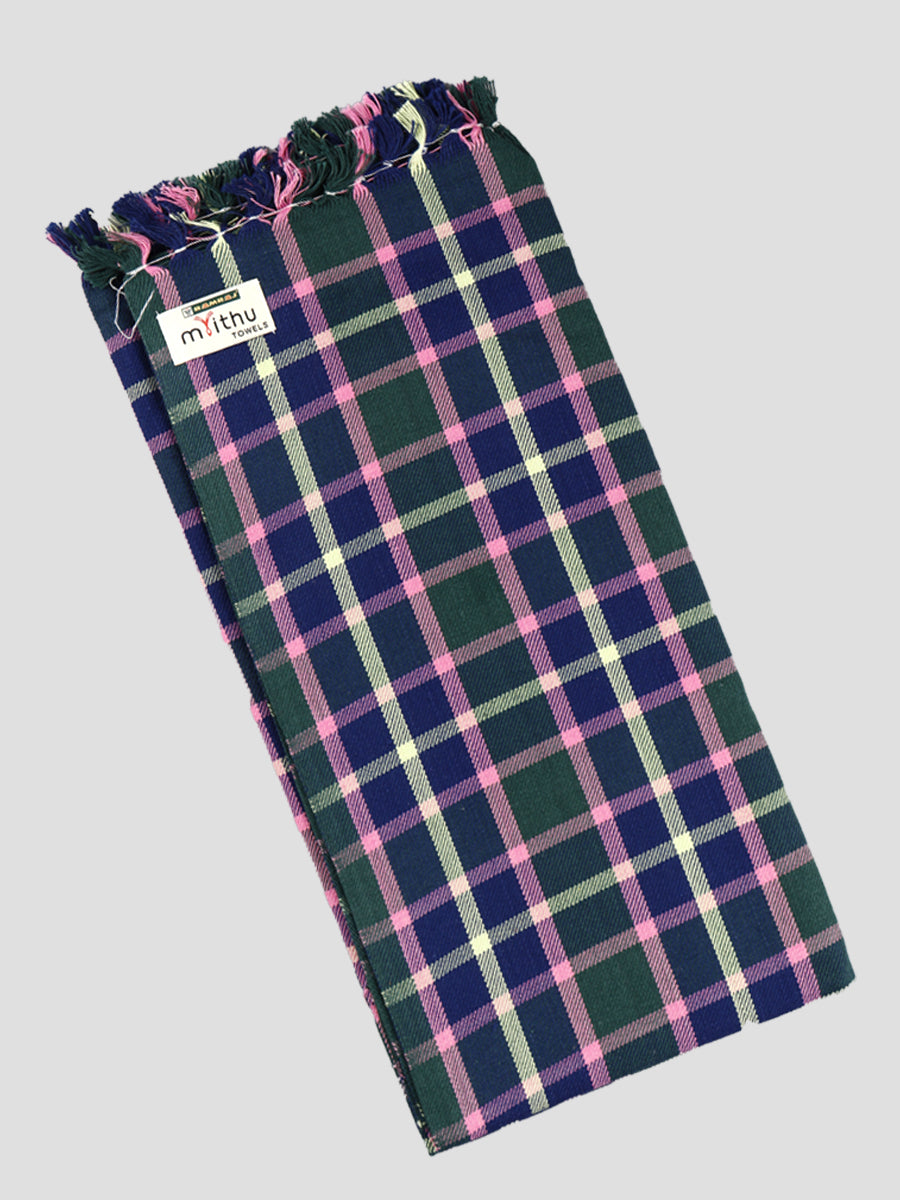 Highly Absorbent Cotton Colour Checked Bath Towel Hornet