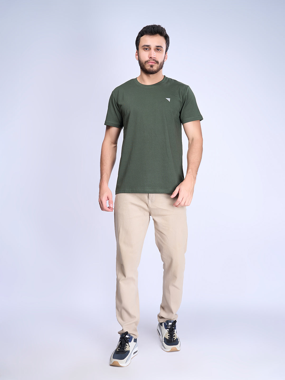 Men 100% Cotton Blue & Green Expert Tee Combos
