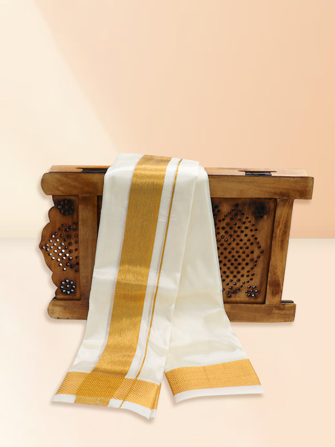 Men Art Silk Towel Cream 80K Ashai