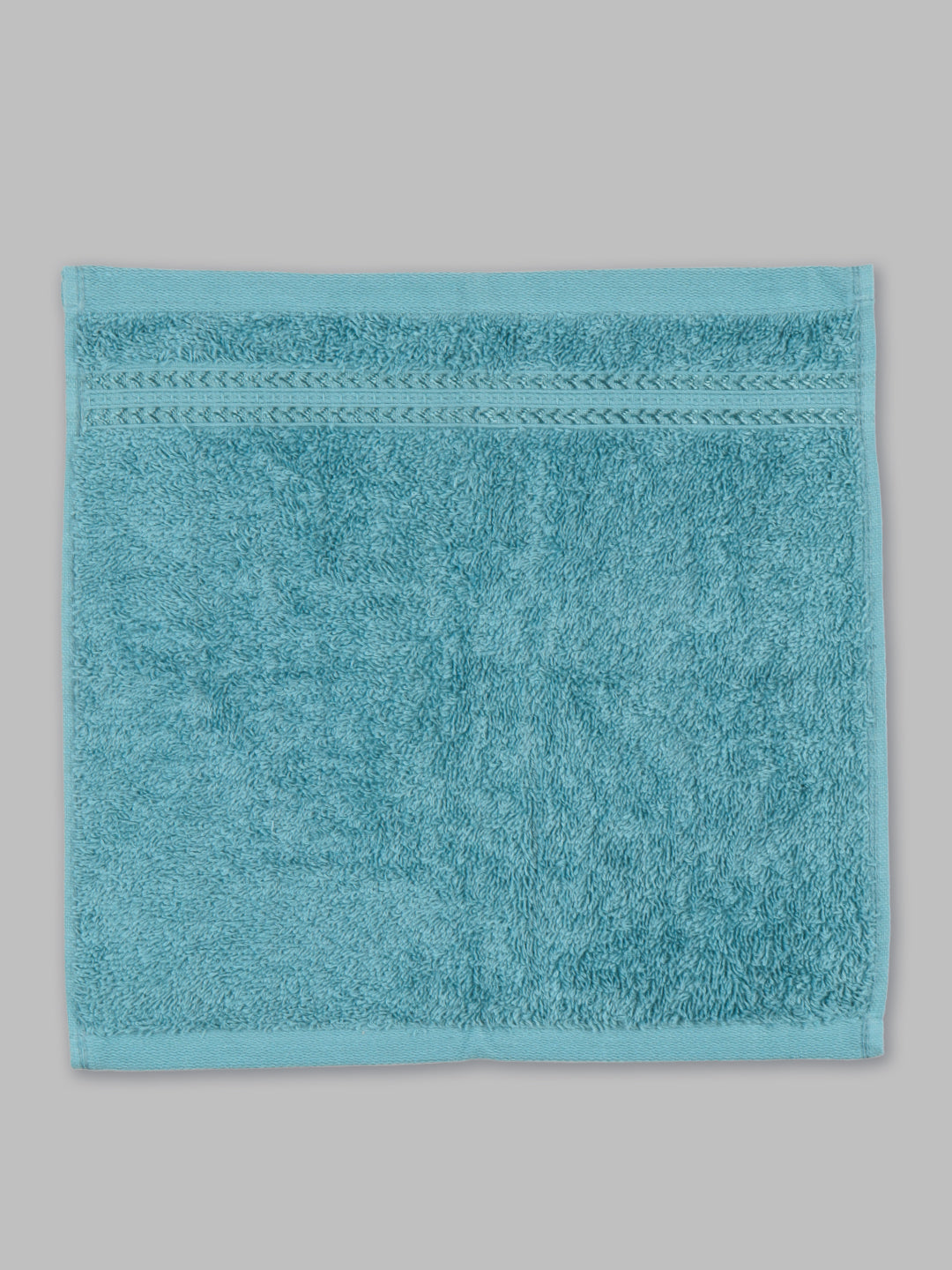 Highly Absorbent & Quick Dry Cotton Bamboo Terry Towel Set – Blue Hand, Face & Bath Towels (Pack of 3)