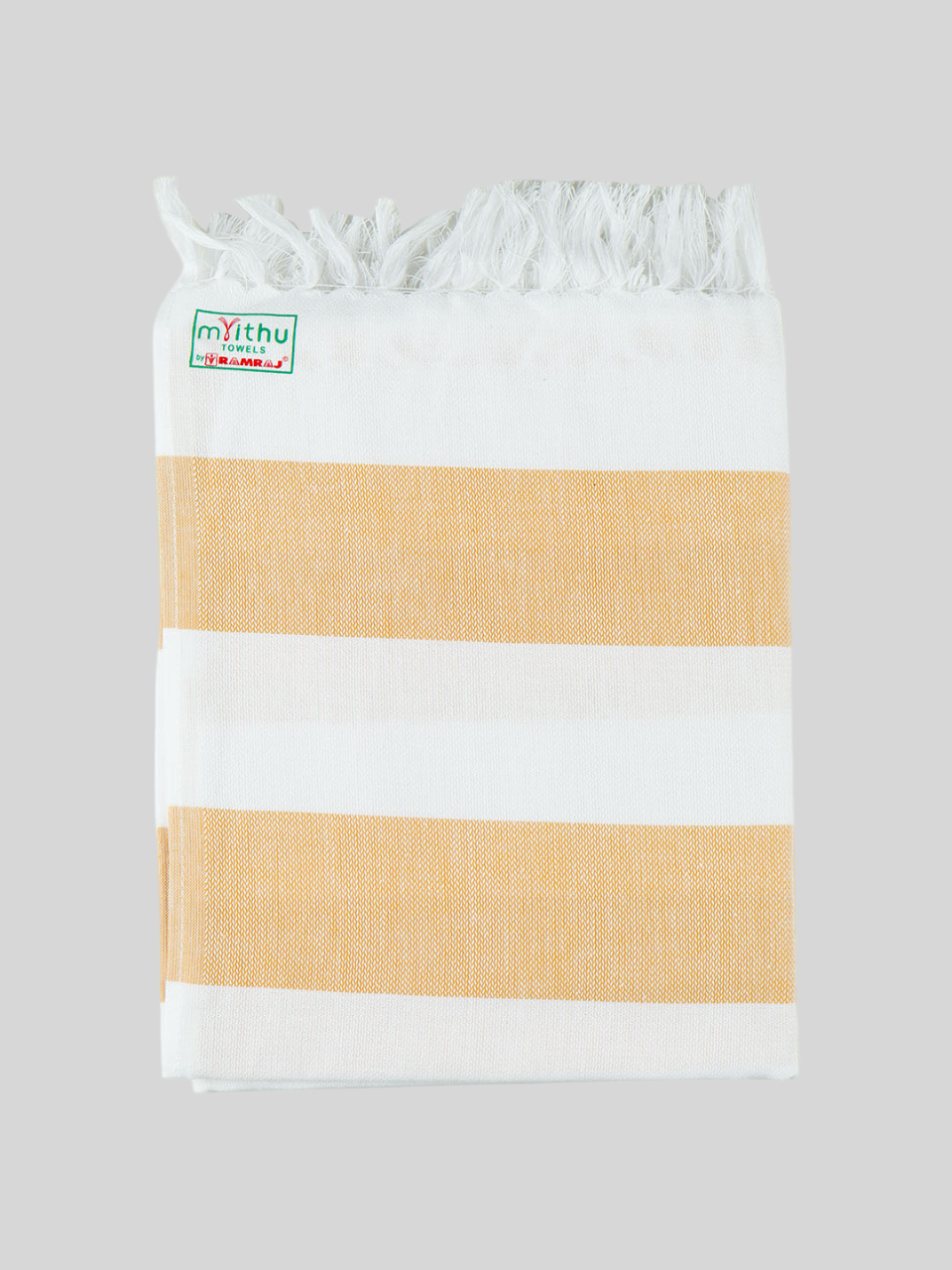Cotton Stripe Colour Bath Towel Pretty-Yellow