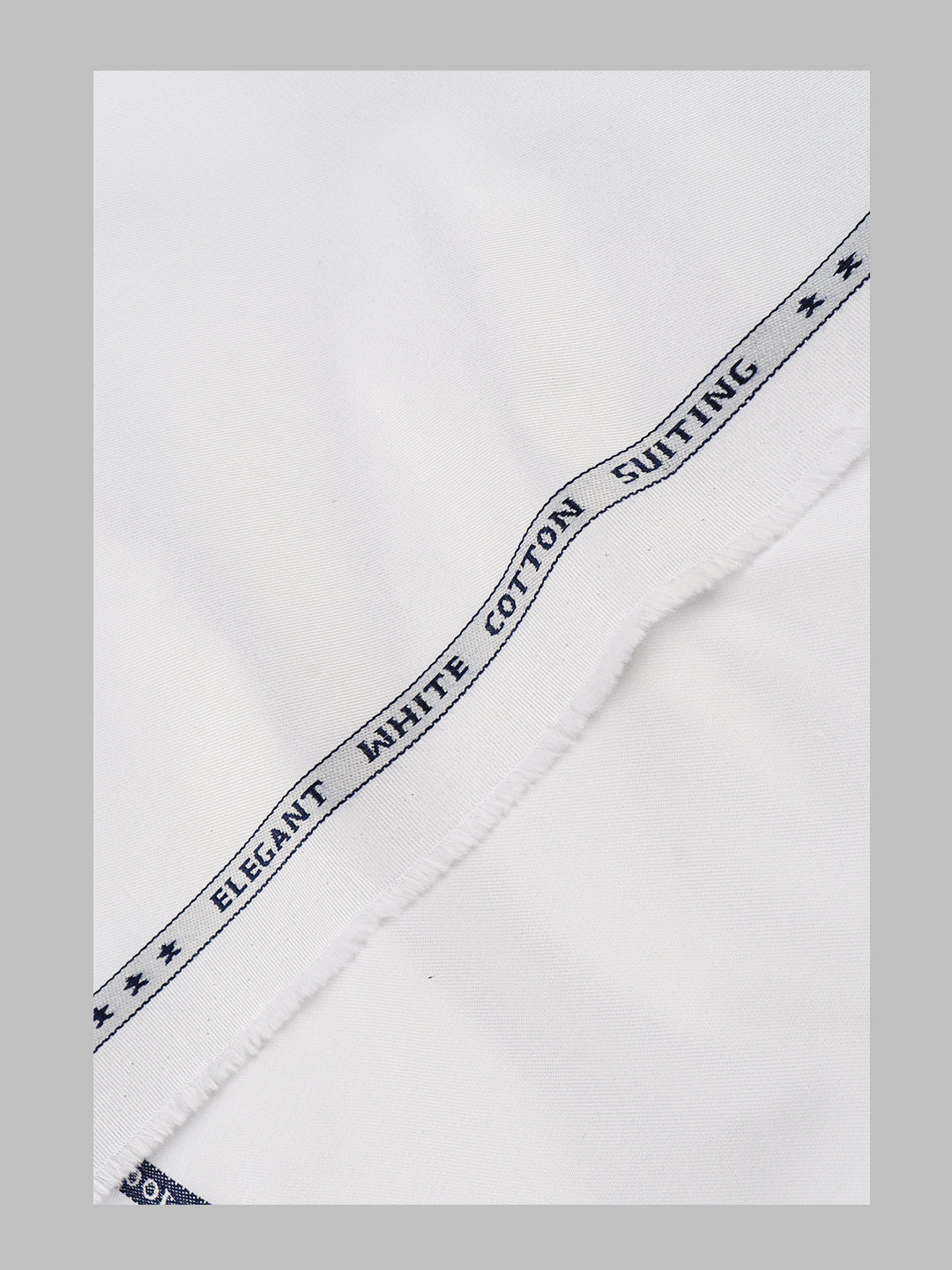 Men 100%Cotton Pants Fabric White Grand View