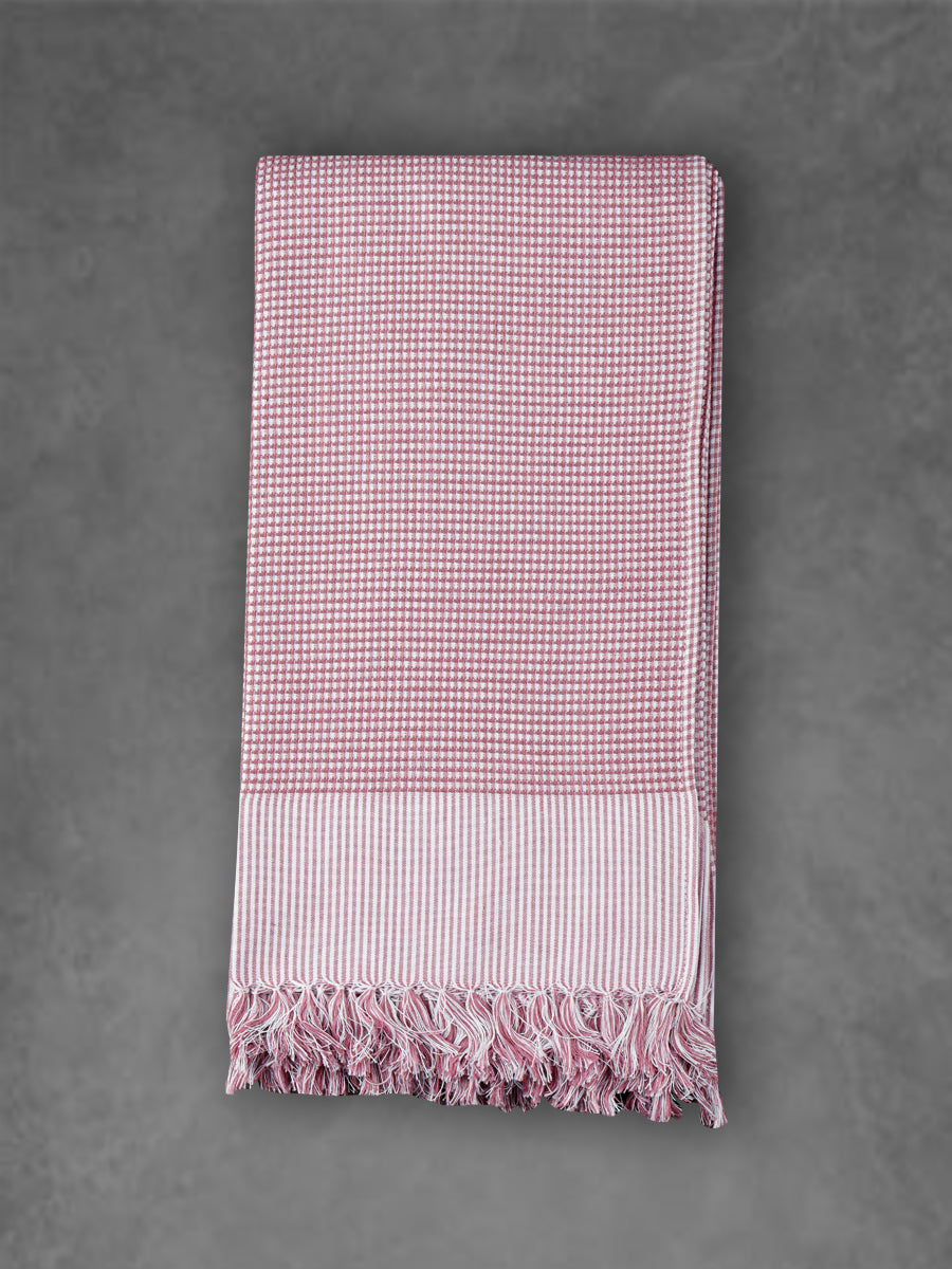 Premium Cotton Soft Feel Checked Colour Bath Towel 1054-View one