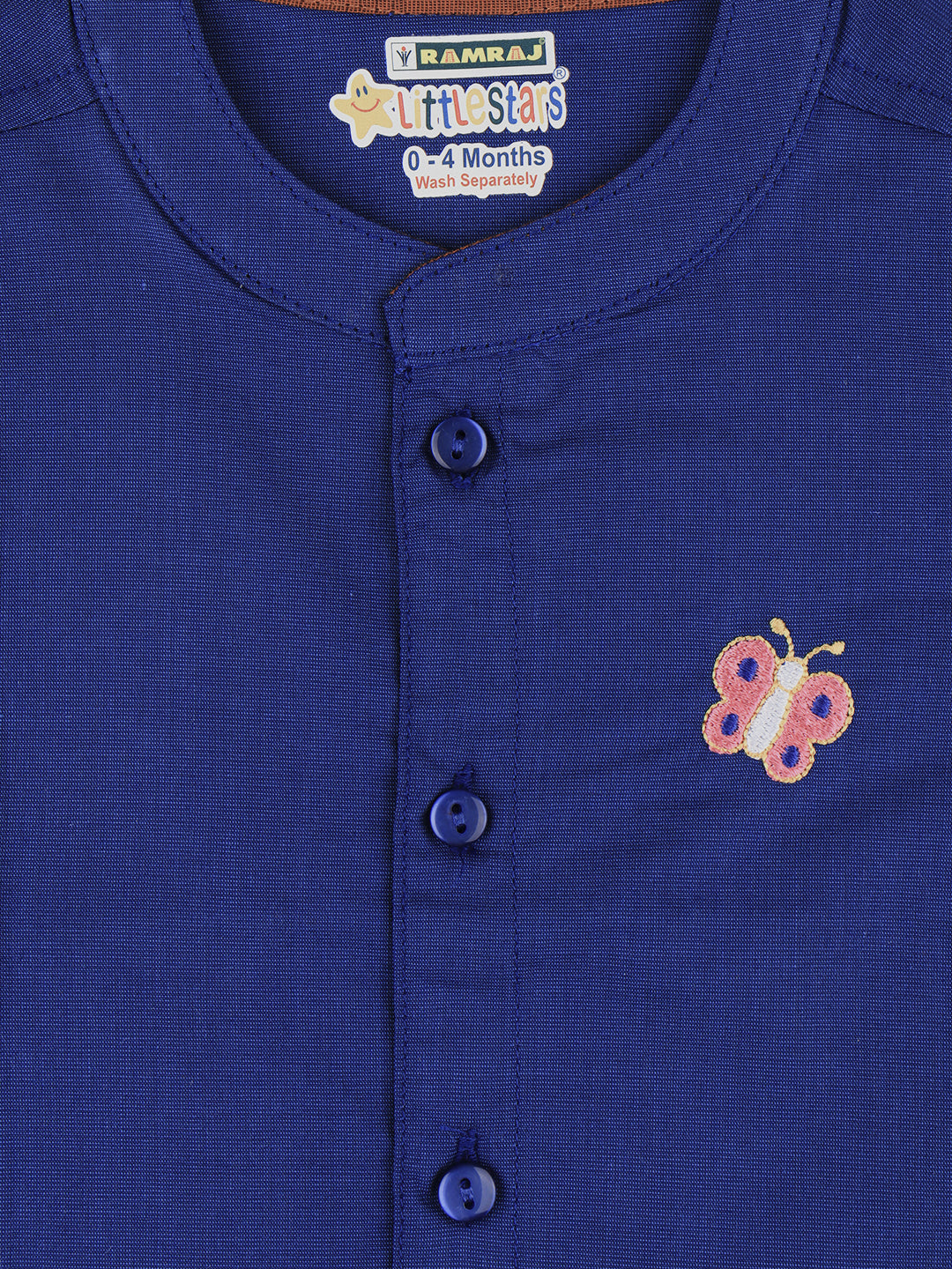 Born Baby Shirt with Pant and Panchakacham Set Dark Blue G6