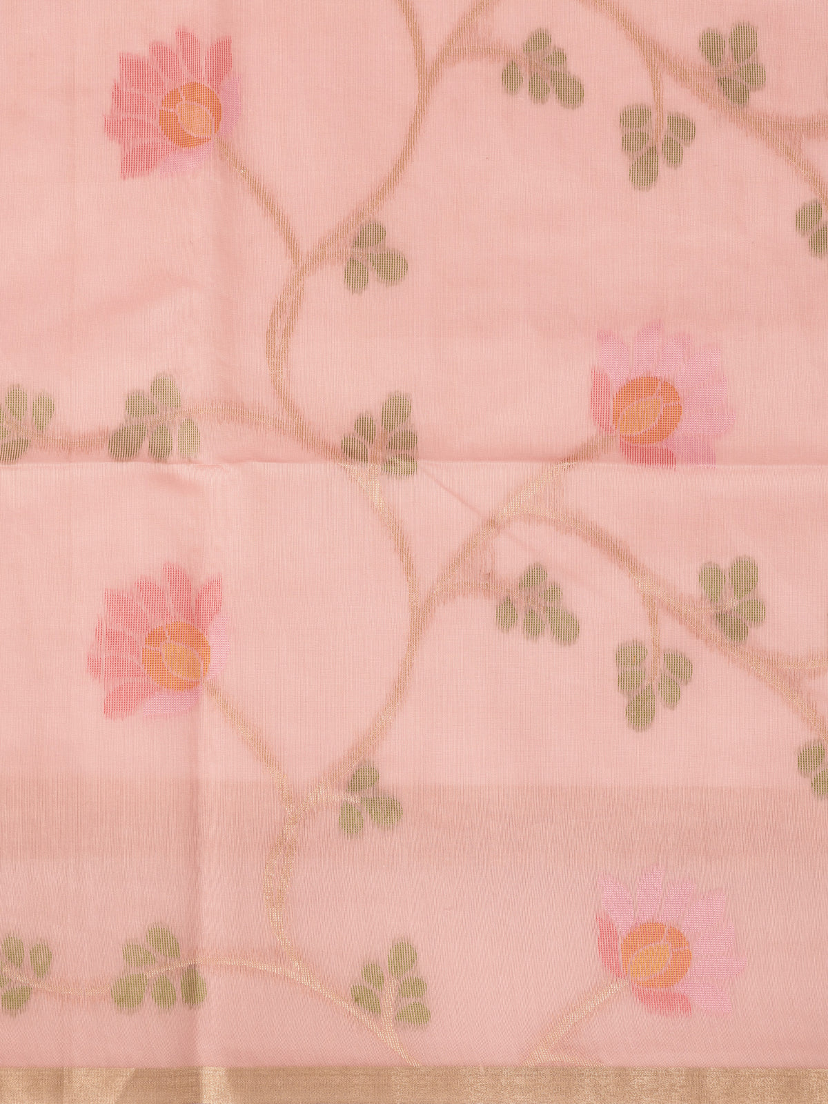 Women Spun Poly Pink Saree SP24