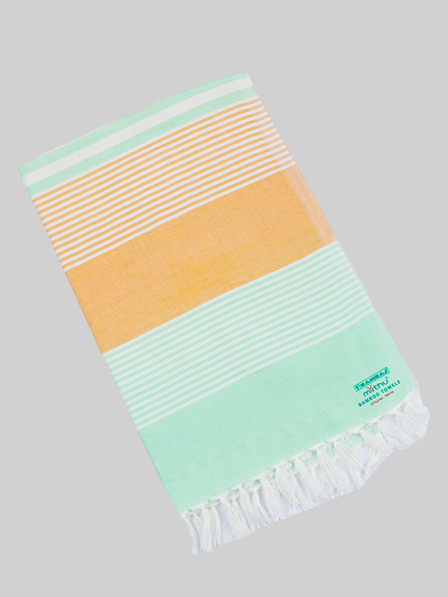 Quick Absorbent & Ultra Soft Bamboo Assorted Colour Hand Towels (Pack of 4)