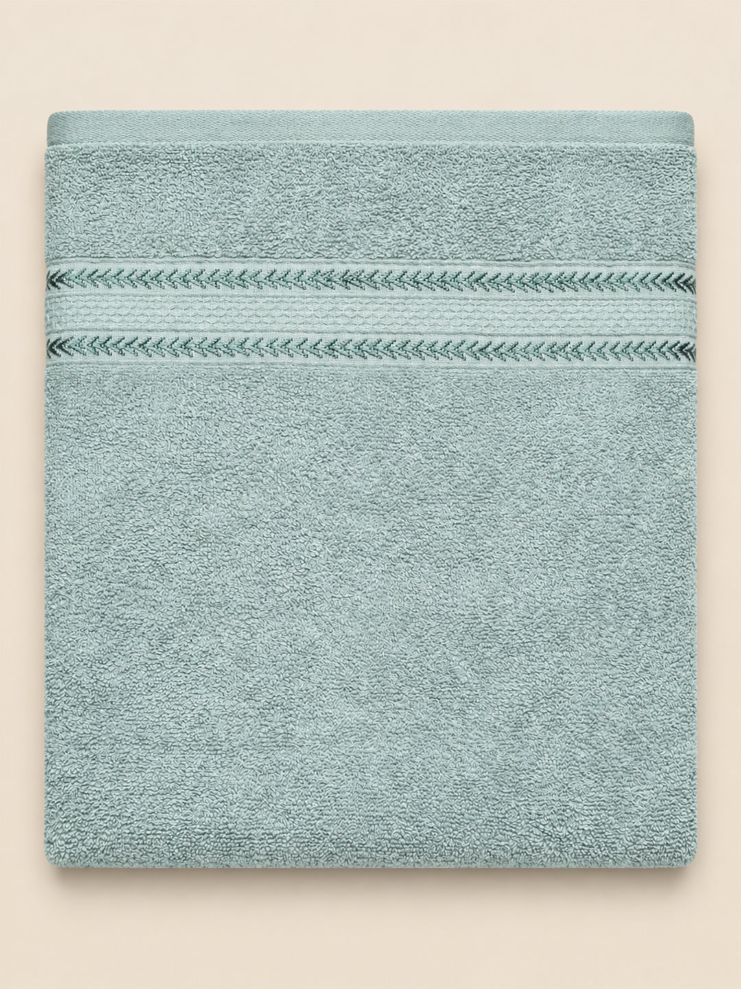 Premium Soft Blue Terry Bath Towel - 380 GSM | 75 x 150 cm