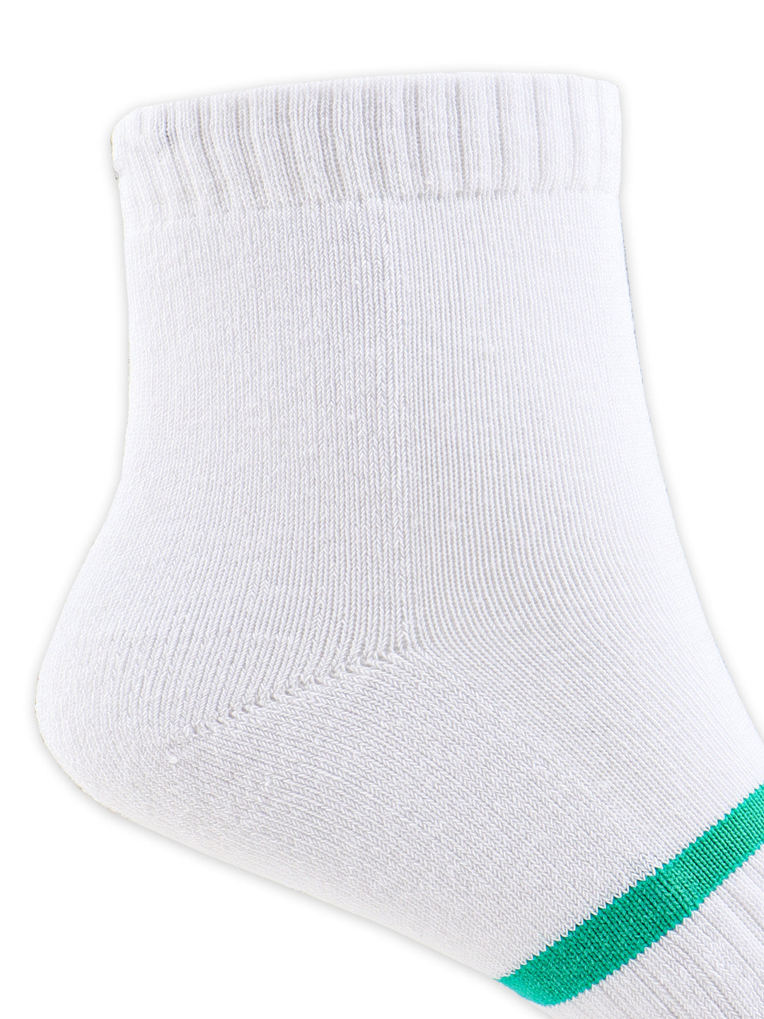 Men Bamboo Sports Ankle Length Socks Black & White SAD1