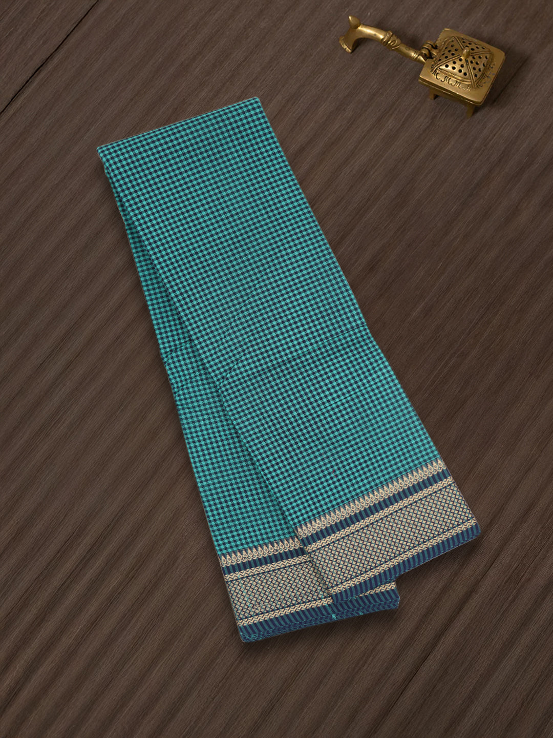 Women Green Pure Chettinad Cotton Saree PCS240