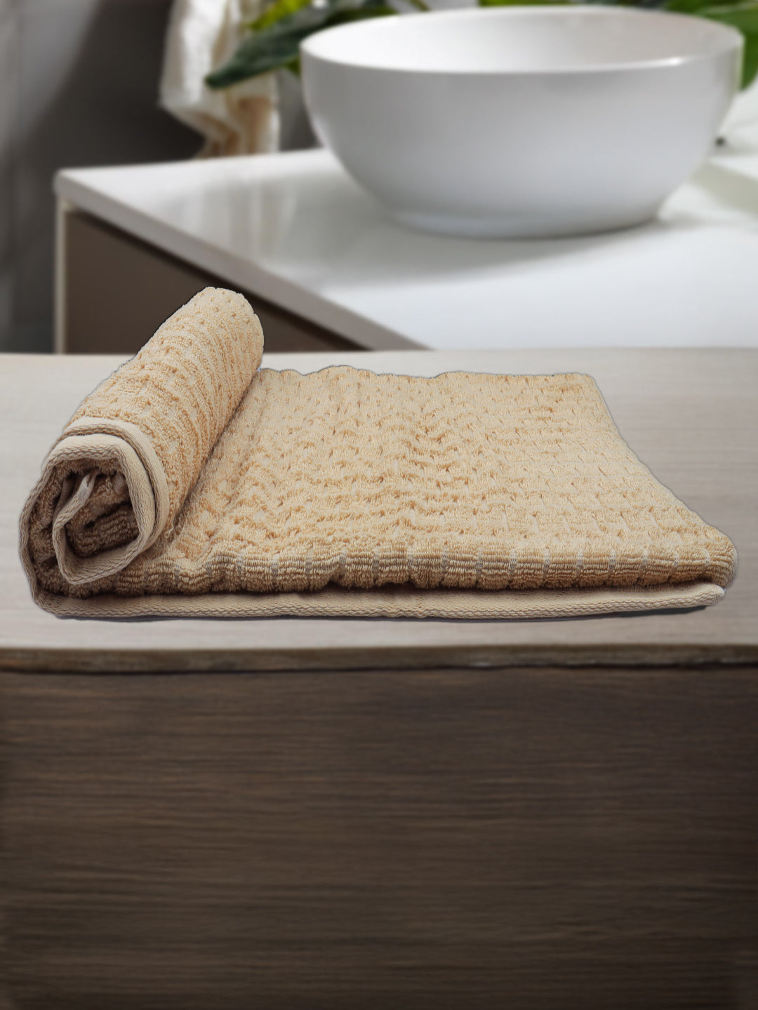 Luxury Terry Low Twist  Bath Towel Beige