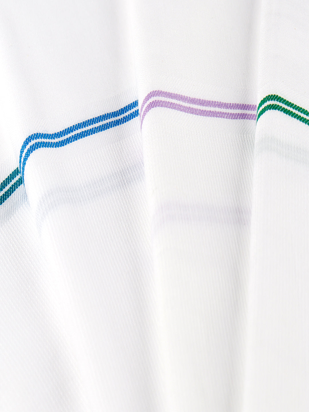 Super Fine Cotton White with Assorted Colour Border Bath Towel | 0.75m x 1.85m