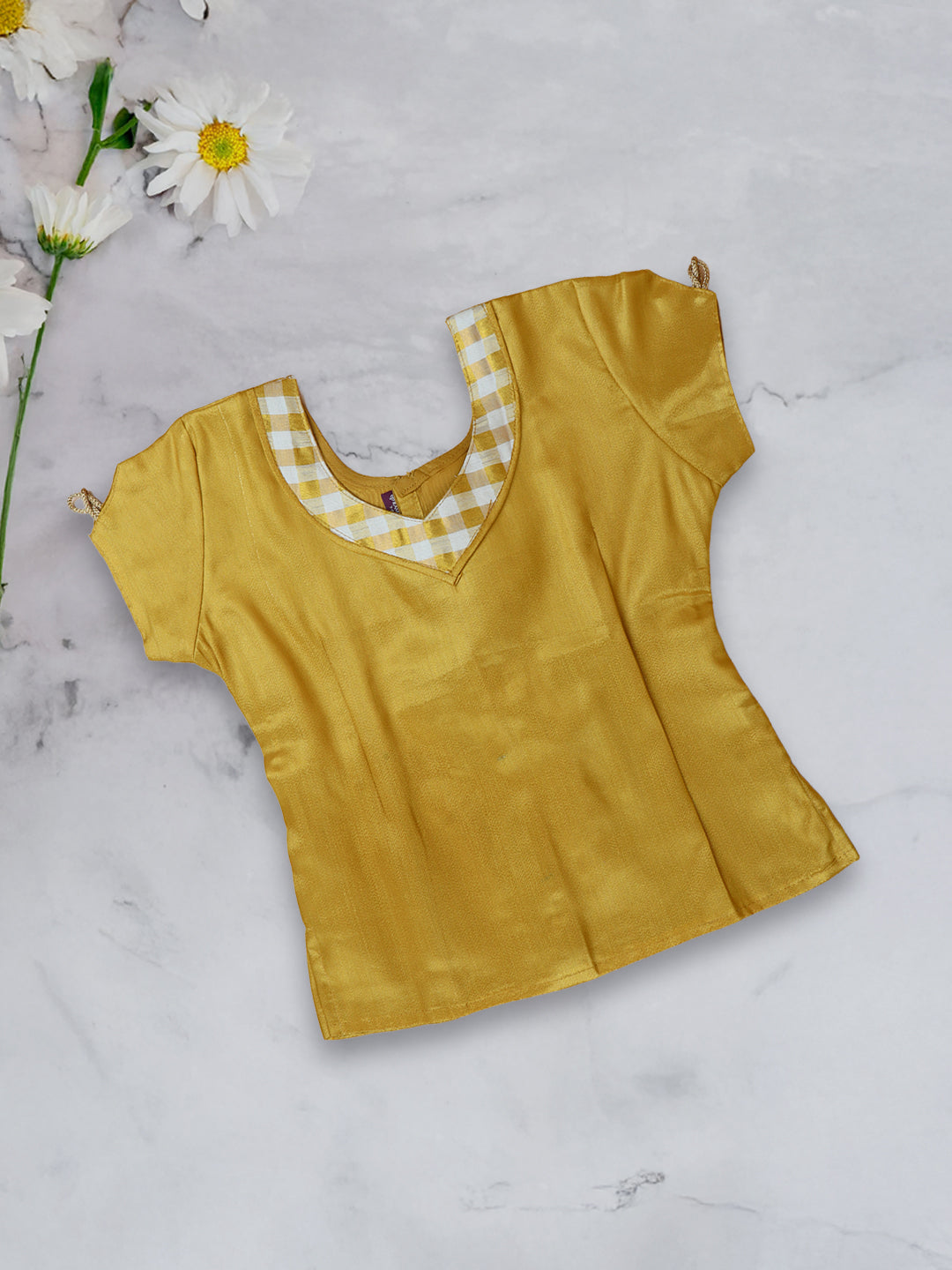 Girls Traditional Tissue Skirt Set Gold GPS17