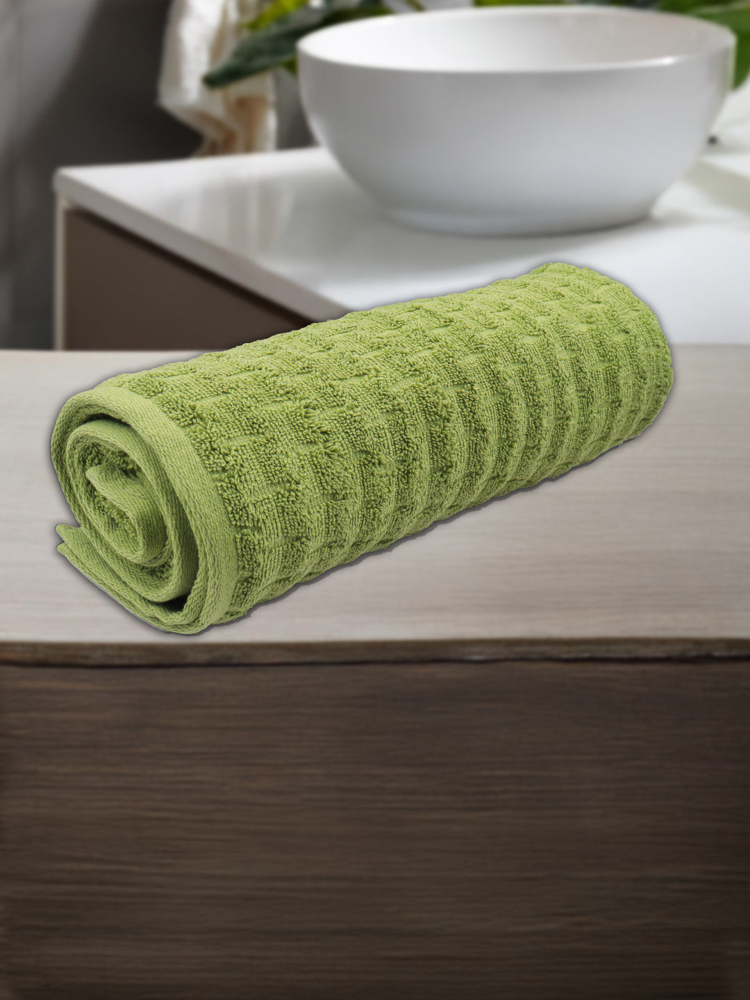 Luxury Terry Low Twist  Bath Towel Fern Green