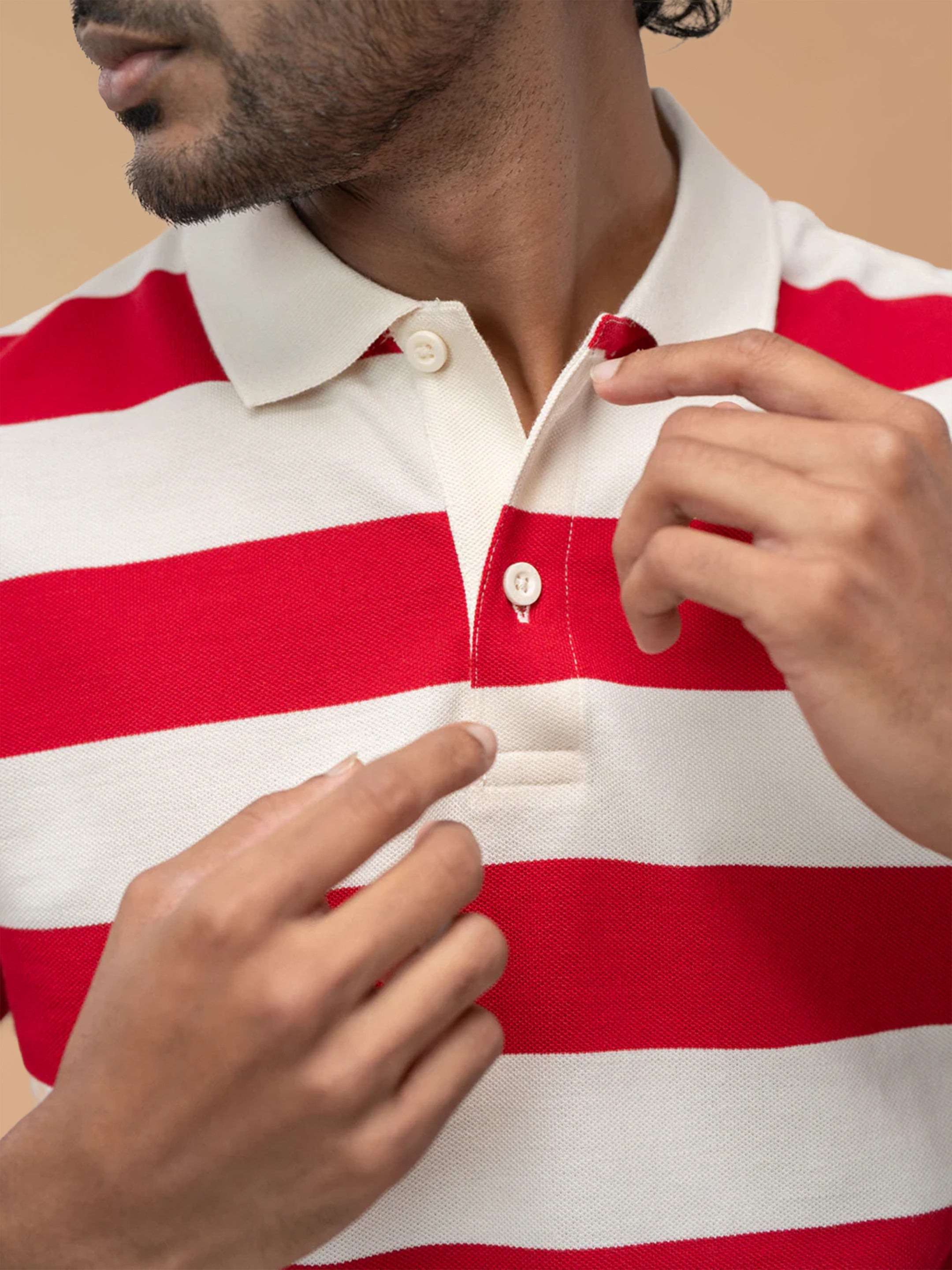 Stripper Cotton Rich Polo Chilly Pepper