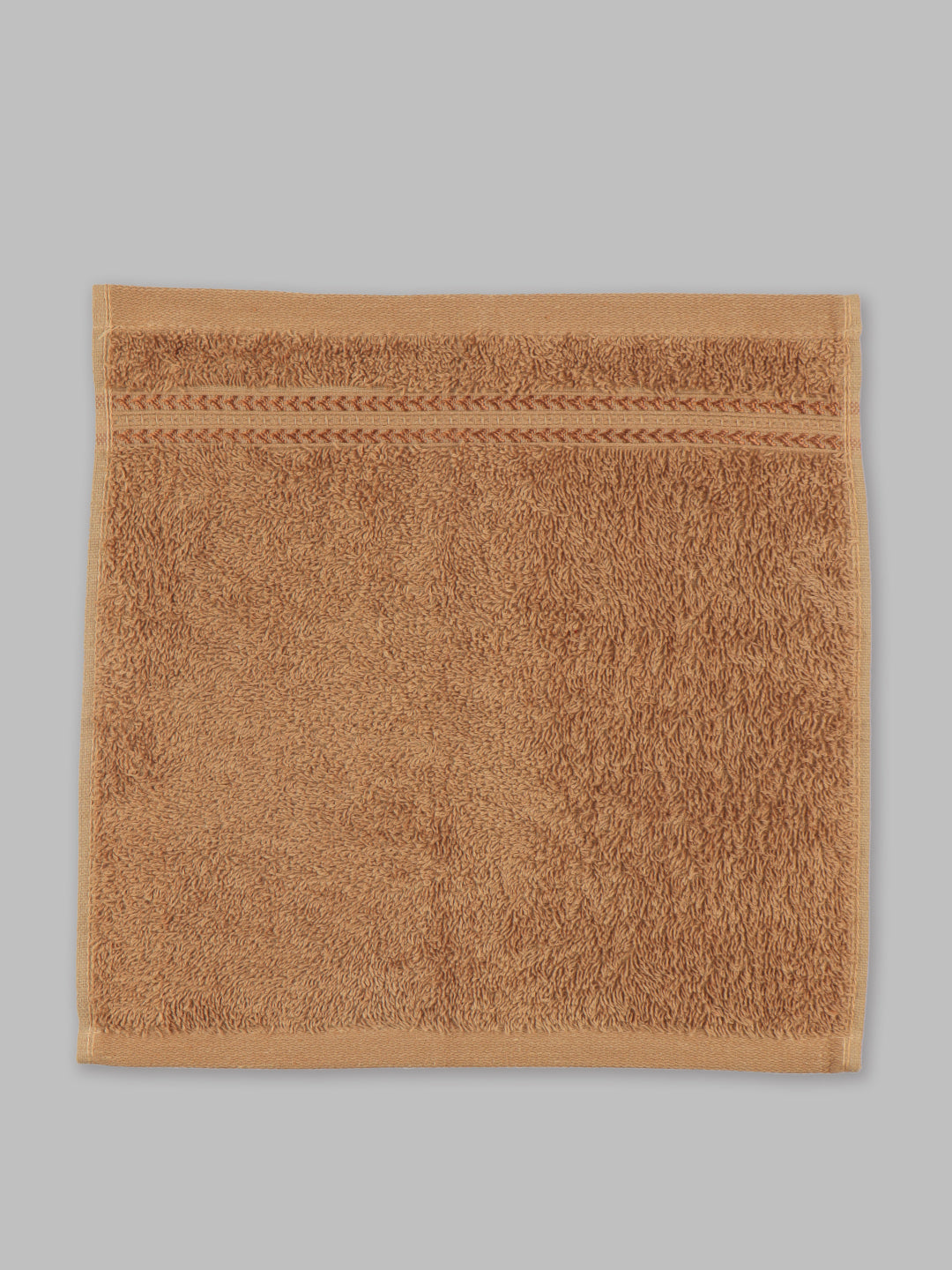Premium Soft Bamboo Cotton Face Towel Brown (4 Pcs Pack)