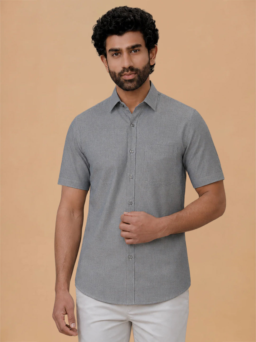 Cotton Rich Cyan Green Regular Fit Shirt Trendy 8 YH8