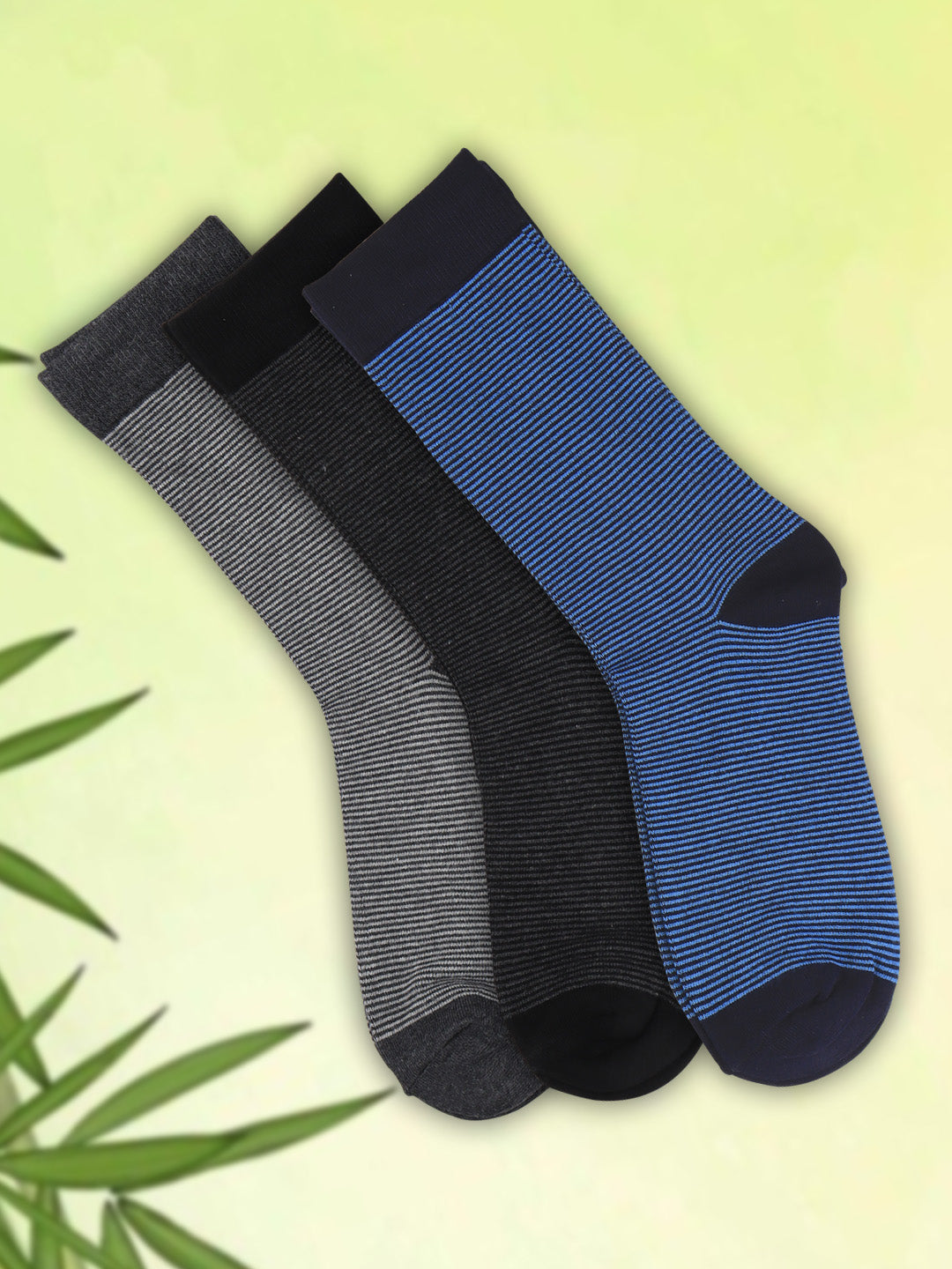 Men Assorted Formal Full Length Stripes Designed Socks FFD1