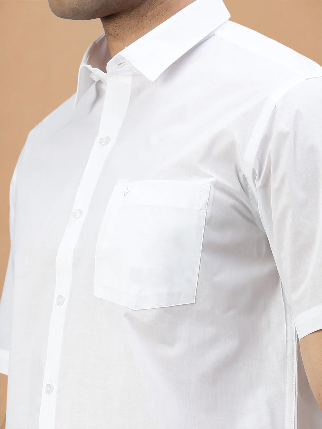 100% Cotton Free Fit White Shirt – Justice White