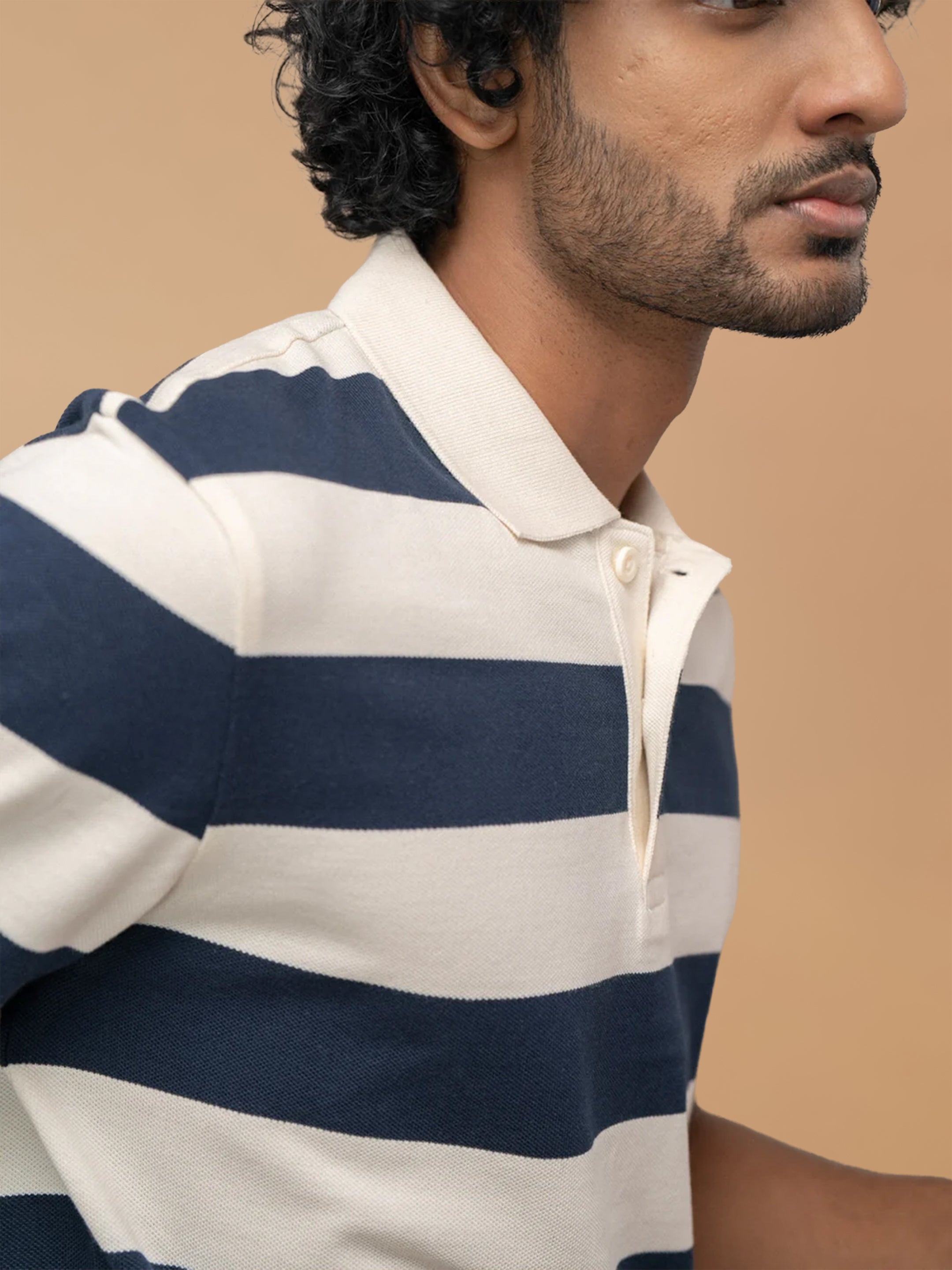 Stripper Cotton Rich Polo Gardenia