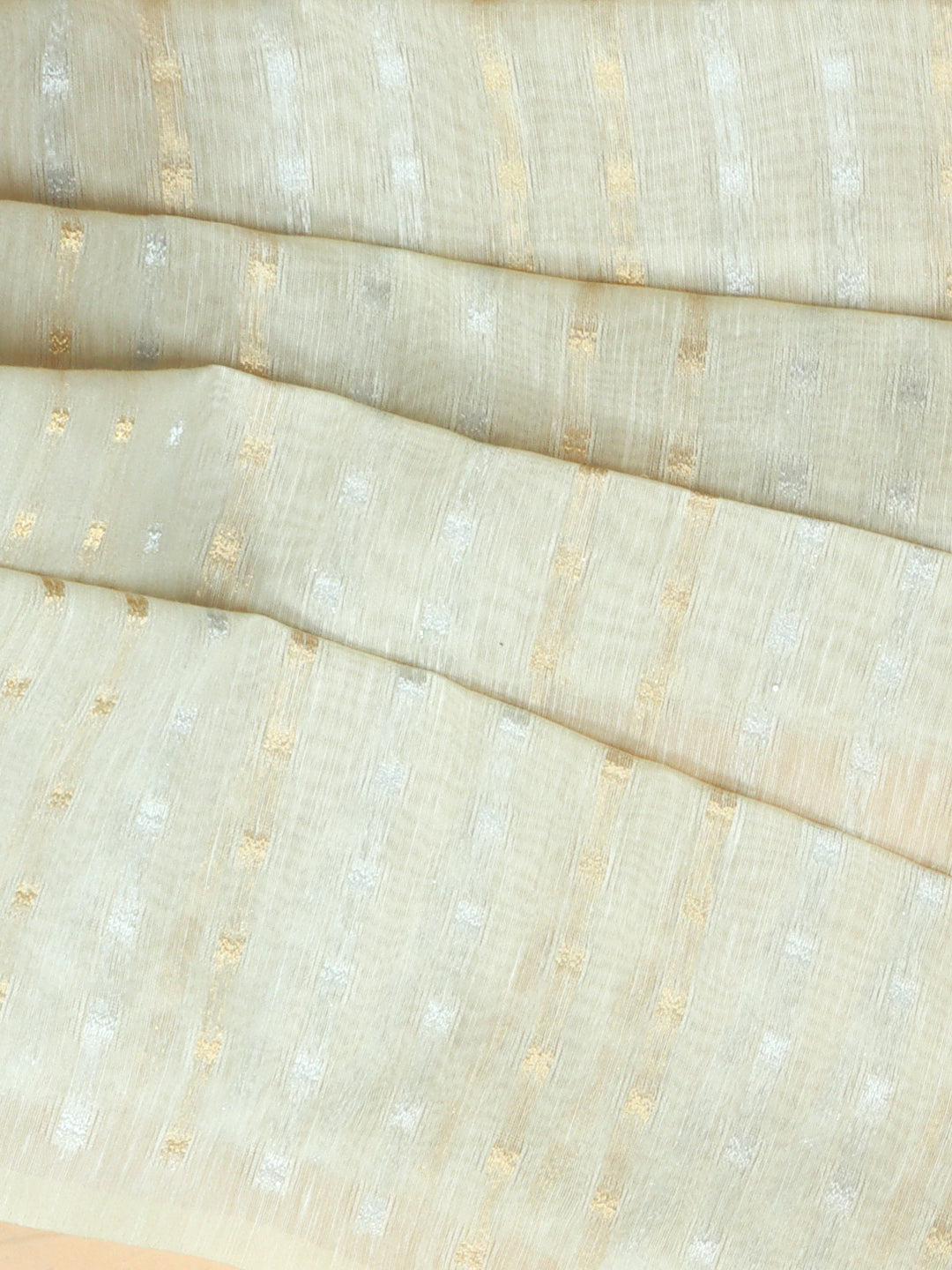 Women Light Yellow Tissue Saree TS43