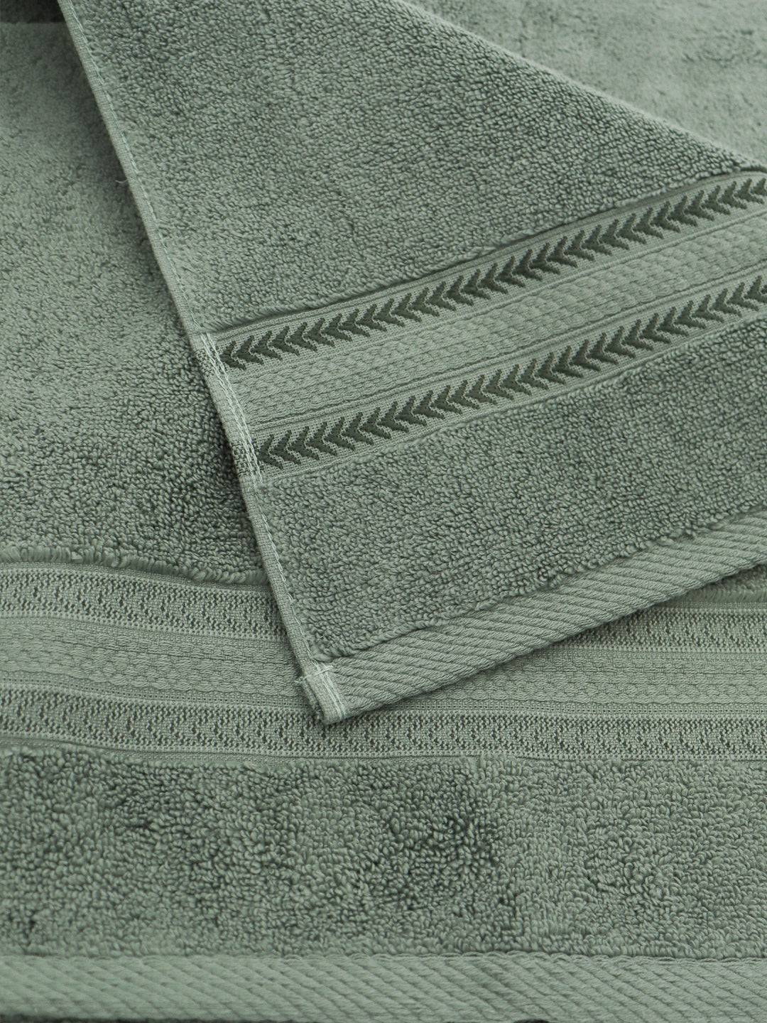Luxury Bath Zero Twist Terry Towel Mint Laurel Green - 0.75m*1.50m