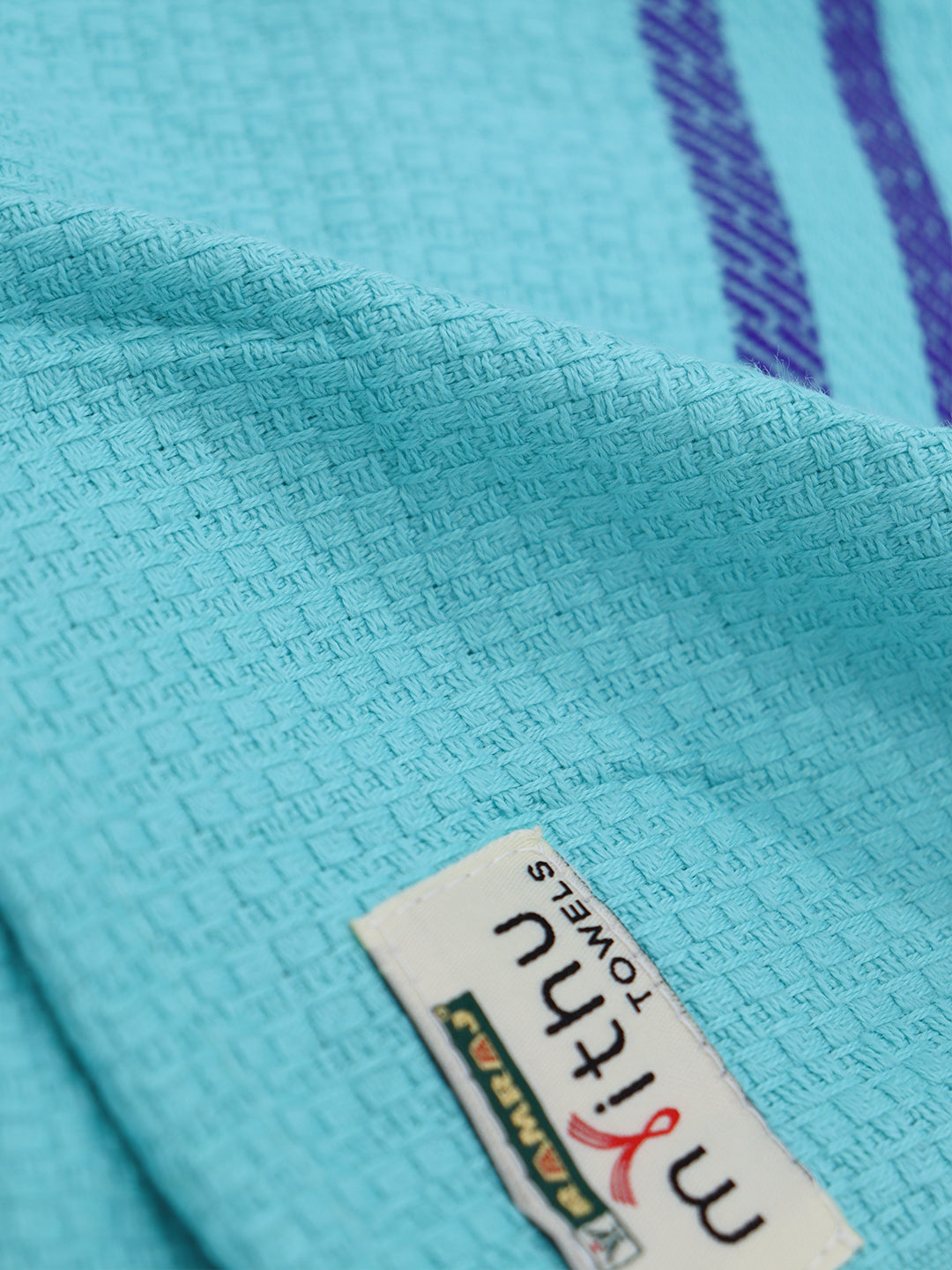 100% Cotton Self Designed Bath Towel Blue Magnus MCS04