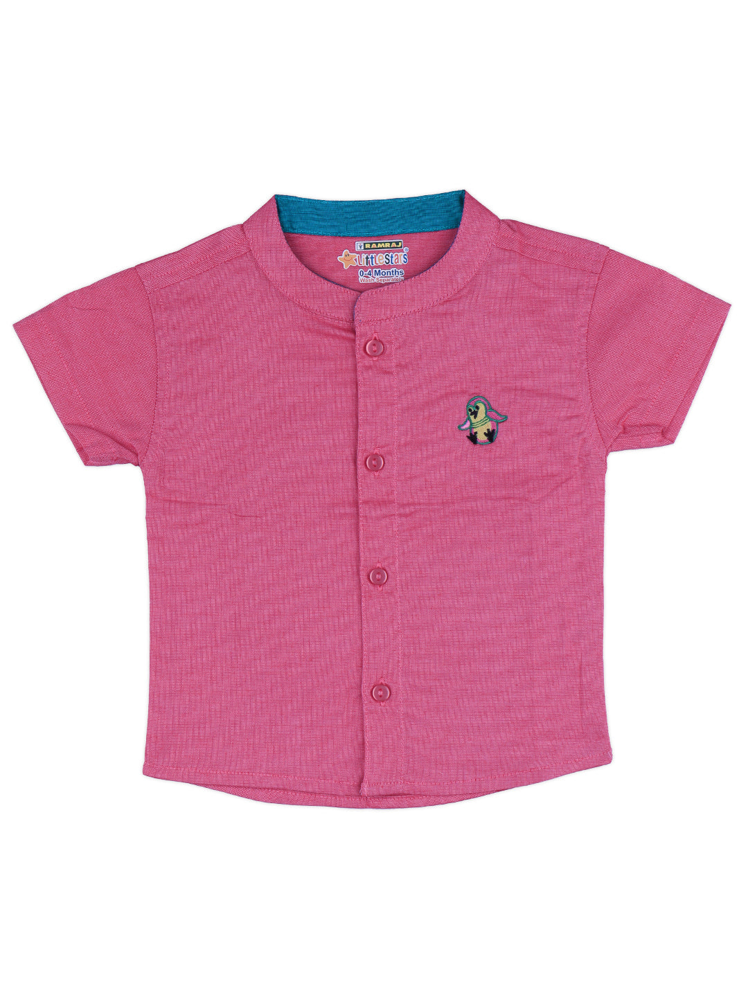 Born Baby Shirt & Dhoti Set Pink GL4