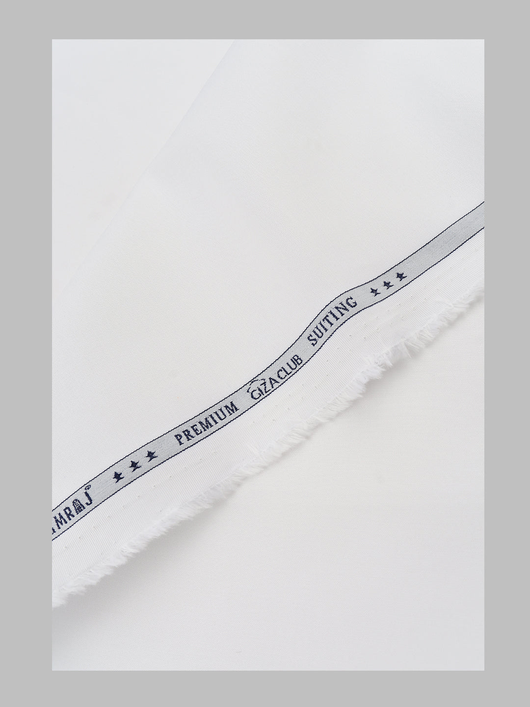 Men Giza Cotton Pants Fabric White Elite Giza Suiting