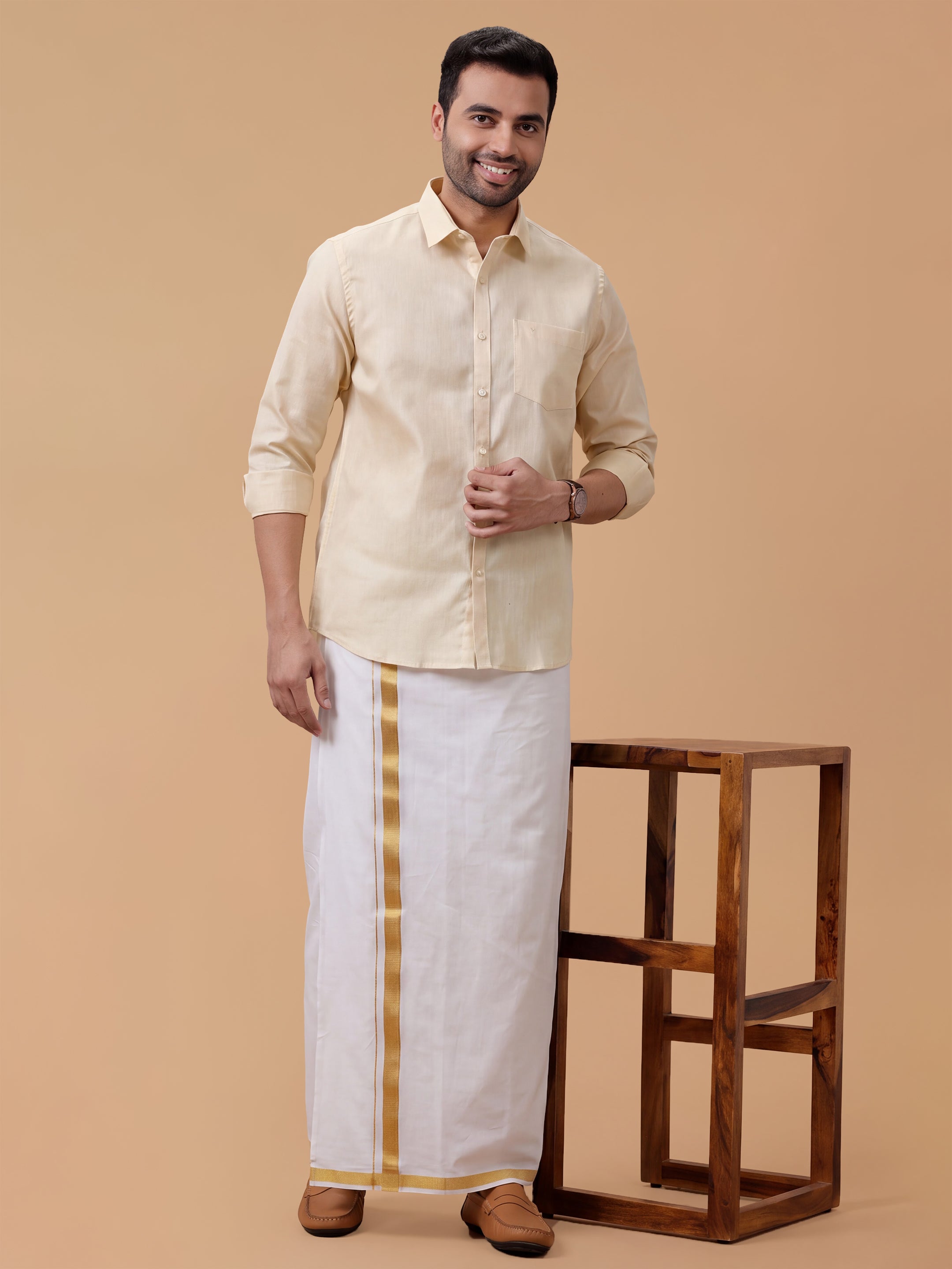 Cotton Rich Sandal Regular Fit Shirt T3 CV8
