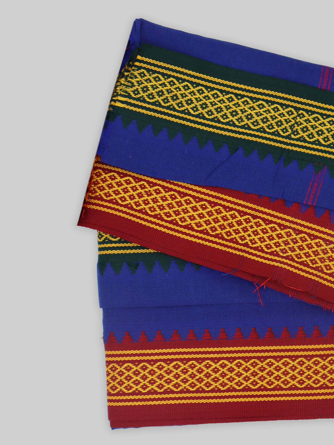 Men Angavastram Towel Vedant Blue (Pack of 2)