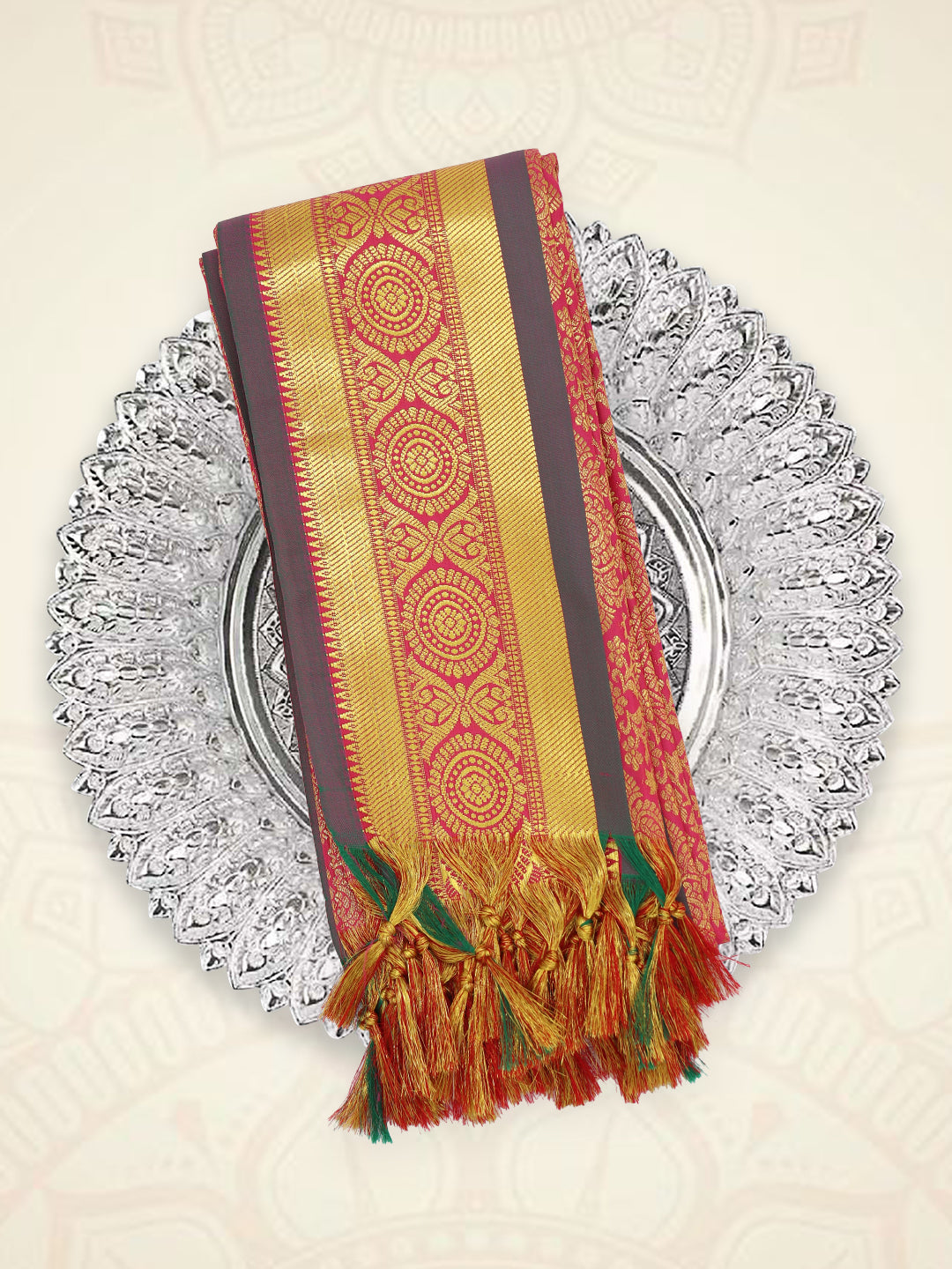 Art Silk Chakra Ponnadai Shawl Assorted Colour 517