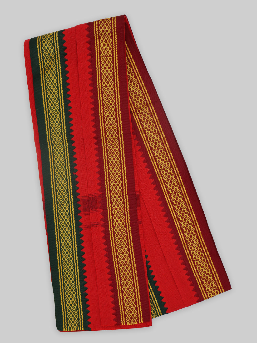 Men Angavastram Towel Vedant Red (Pack of 2)