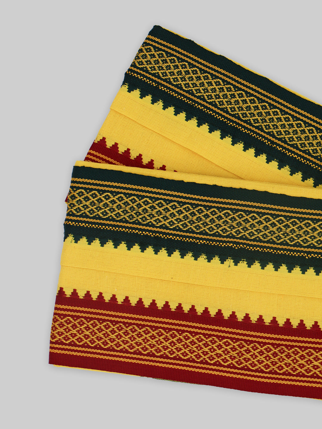 Men Angavastram Towel Vedant Yellow (Pack of 2)