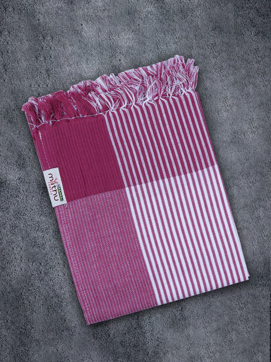 100% Cotton Signature Striped Bath Towel 1107 (Pack of 3)