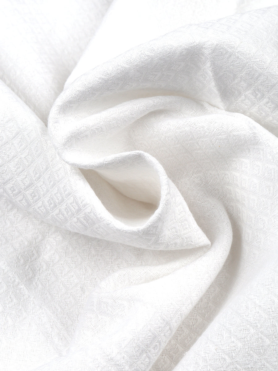 Cotton White Haj Towel-Zoom view