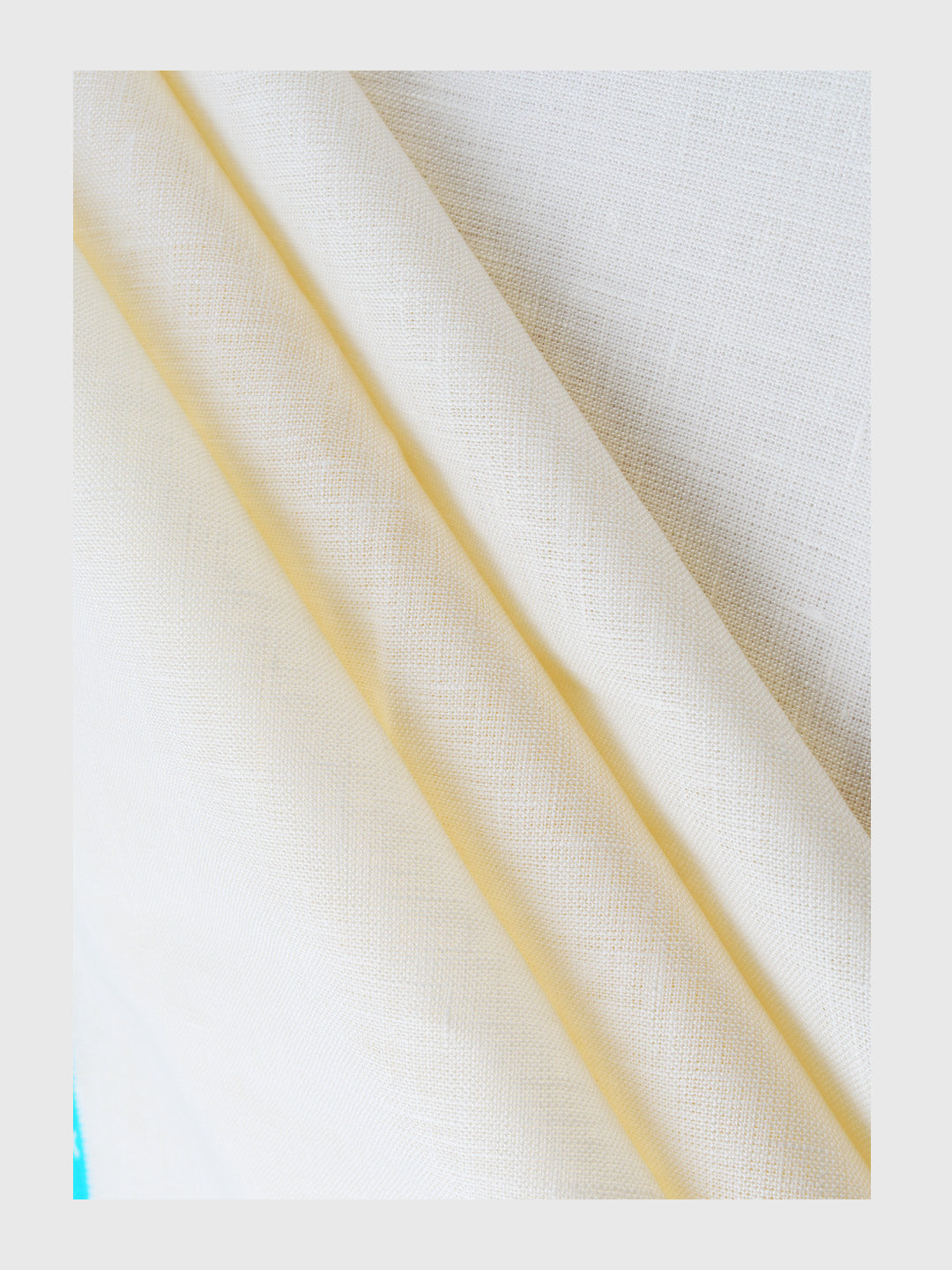 Pure Linen Shirt Fabric Cream Linen Classic