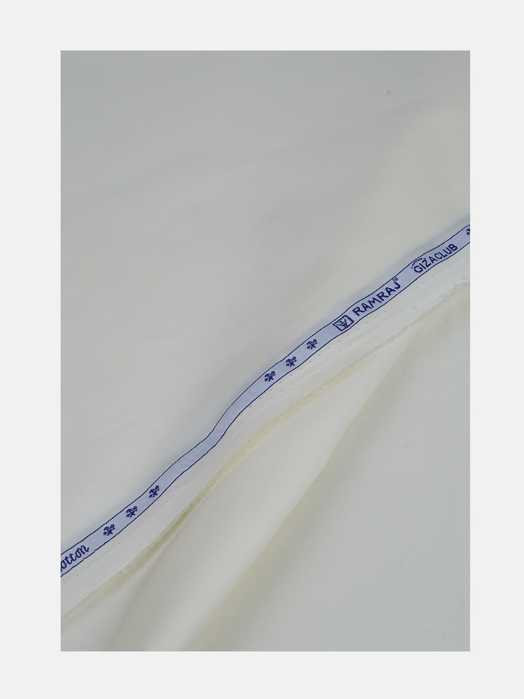 Men Giza Cotton Plain Shirt Fabric Cream Contigo