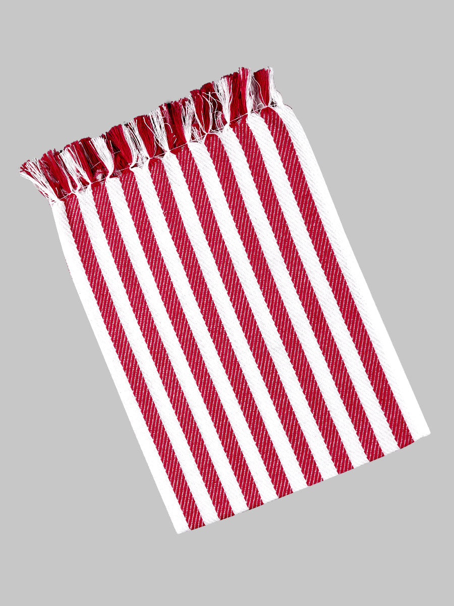 Nice Look Cotton Napkin Towel (4 PCs Pack)-Red