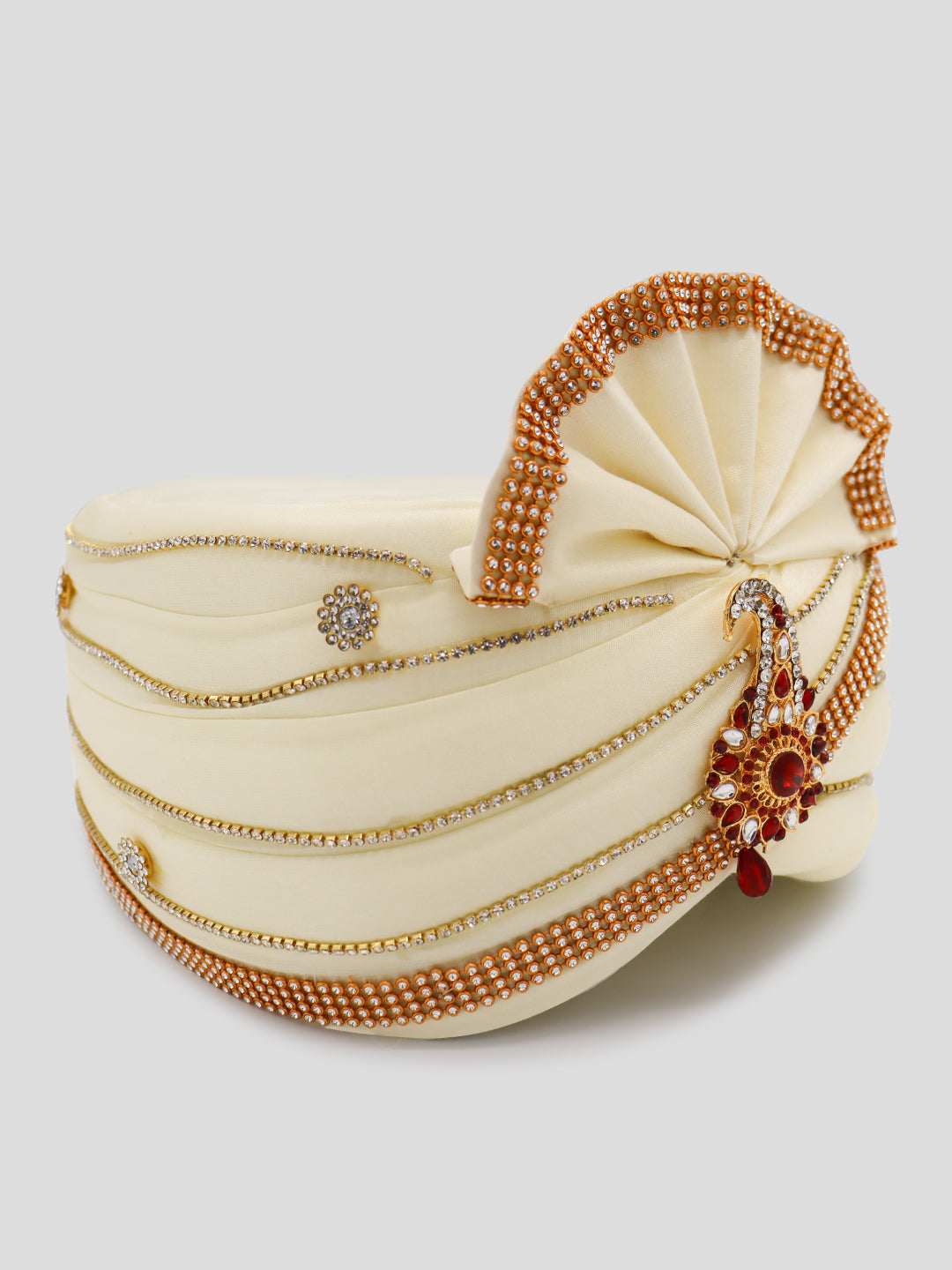 Traditional Silky Style Wedding Turban - 80