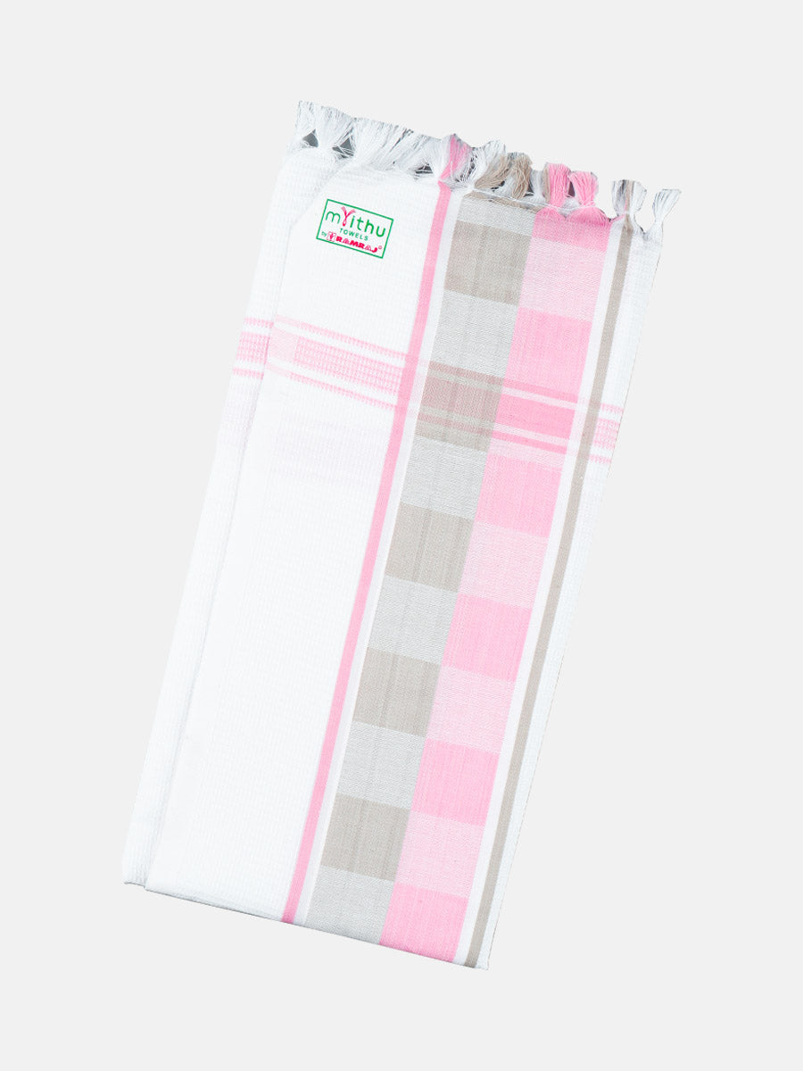 Cotton Colour Bath Towel Honey Dew 103-Pink