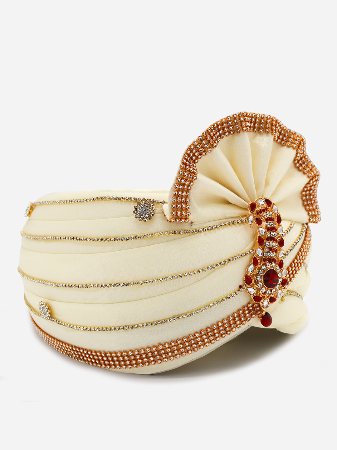 Traditional Silky Style Wedding Turban - 82