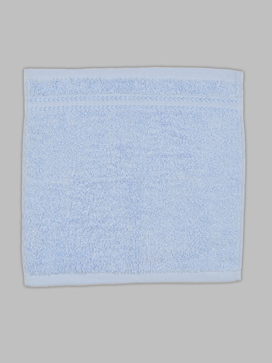 Premium Soft Bamboo Cotton Face Towel Sky Blue (4 Pcs Pack)