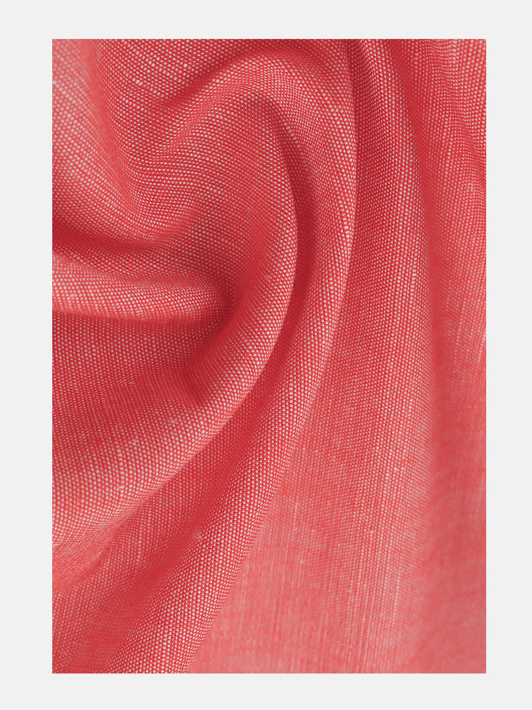 Men Linen Cotton Red Plain Shirt Fabric Unic Fashion