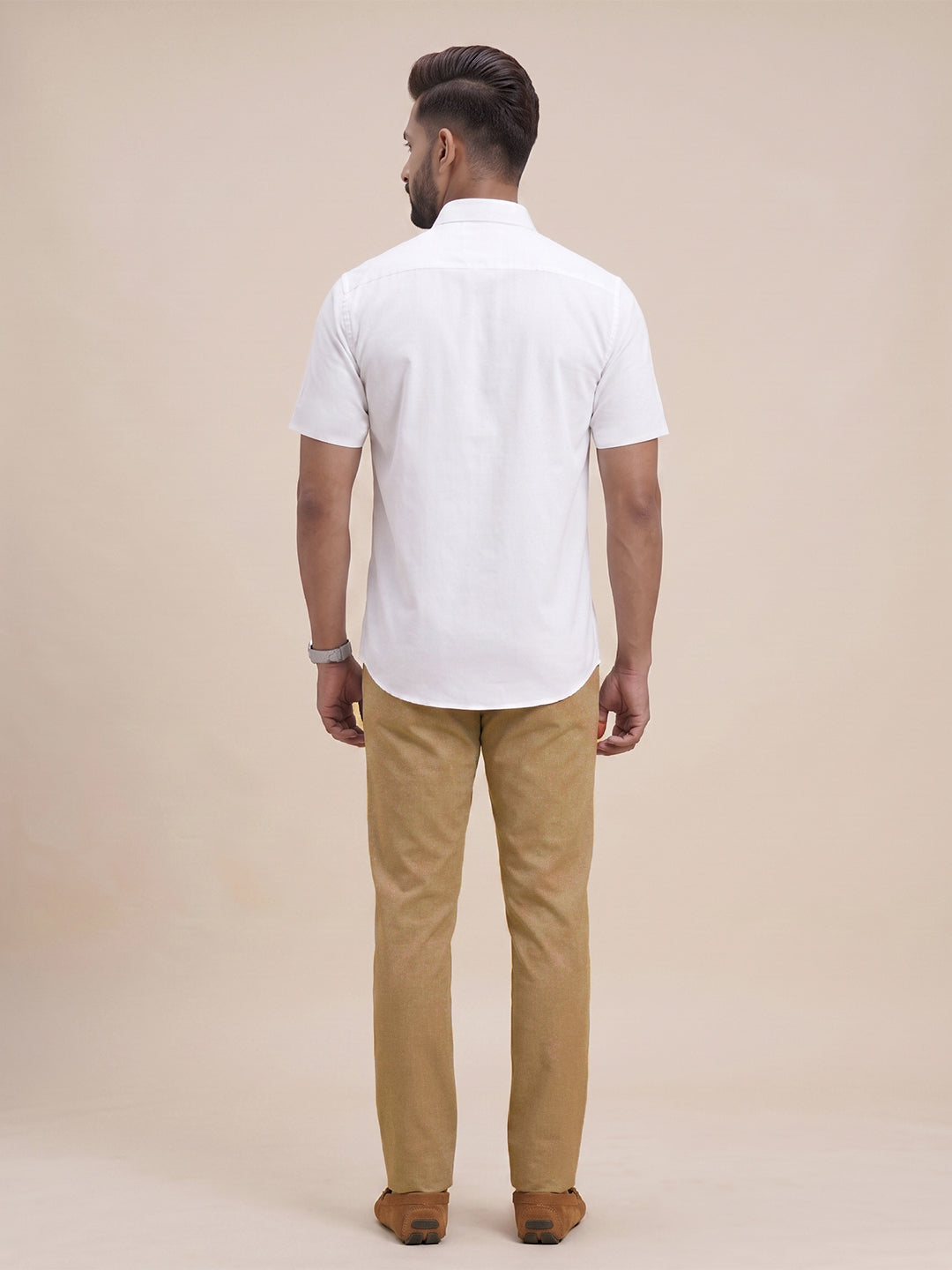 White Shirt with Khaki Pants Super Saver Summer Collection