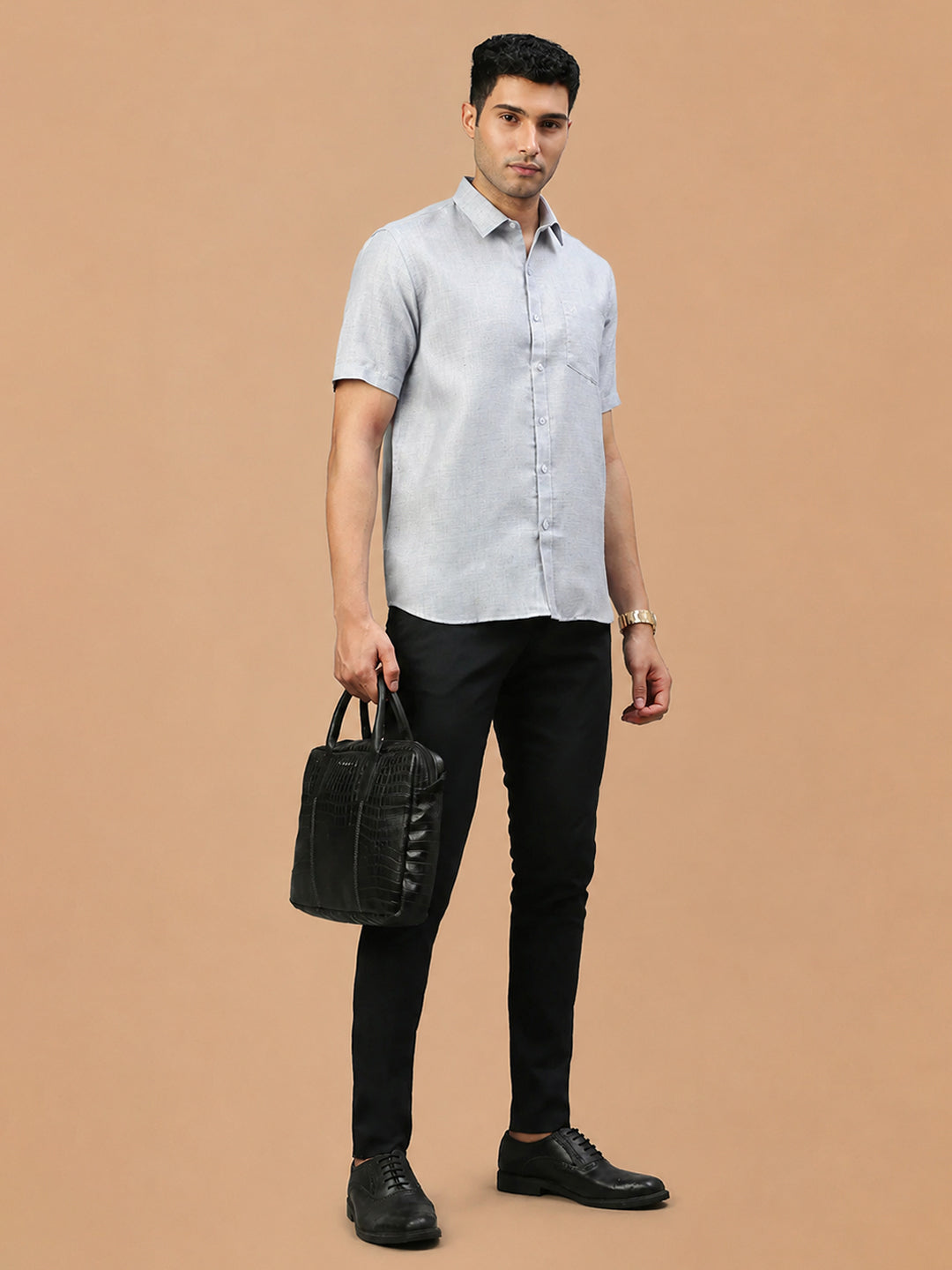 Cotton Rich LT Jean Blue Regular Fit Shirt T7 CG12