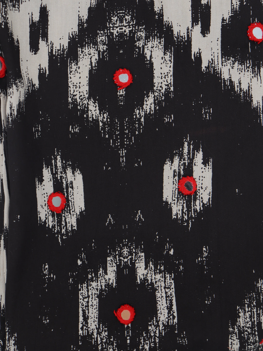 Women Pure Cotton Dress Material Black DM335